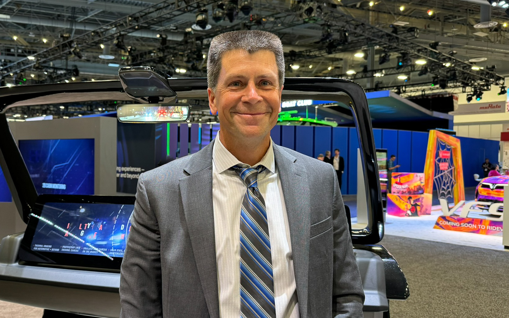 ジェンテックスでChief Technology Officerを務めるニール・ベーム（Neil Boehm）氏。Gentexの製品戦略についてうかがった