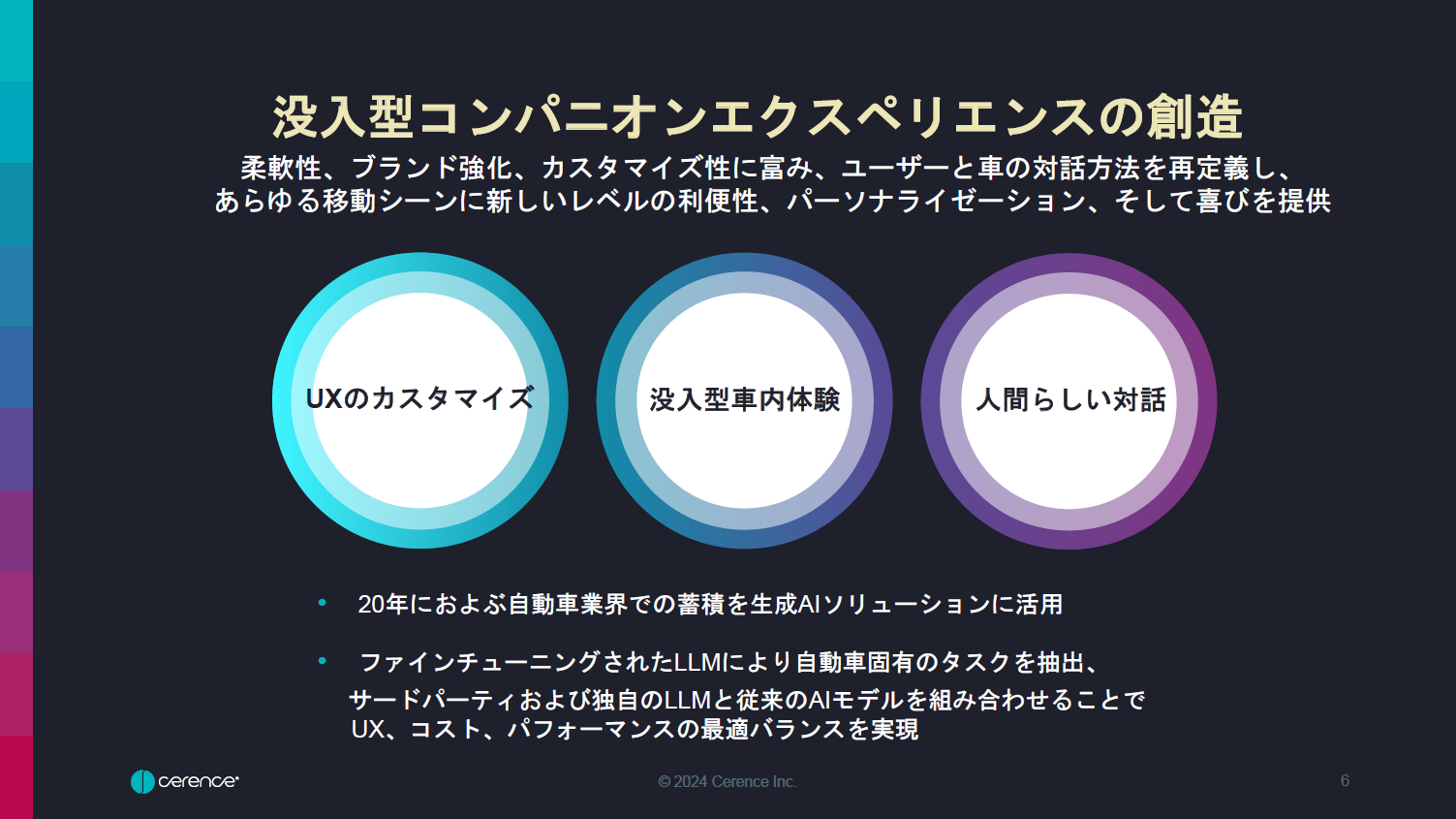 没入型コンパニオンエクスペリエンスの創造