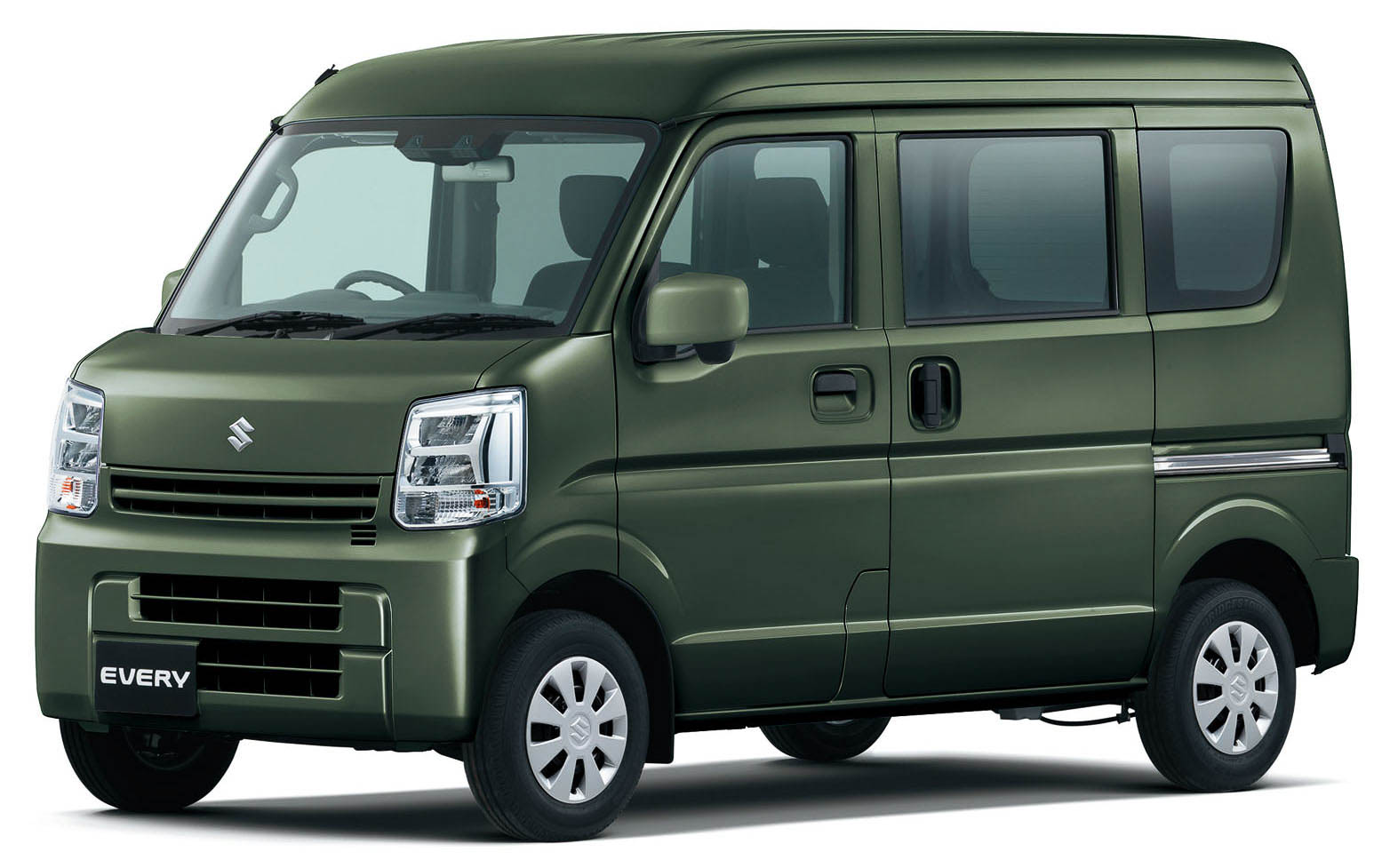 エブリイ（PC）。ボディカラーはクールカーキパールメタリック