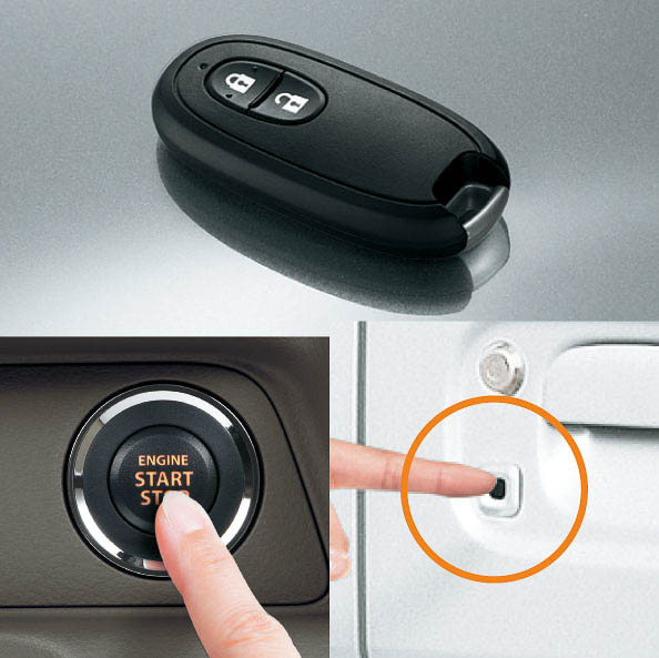キーレスプッシュスタートシステム（CVT車・ジョイン/ジョインターボ）のイメージ