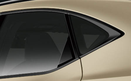 ドアウィンドウフレームモールディング（ブラック）