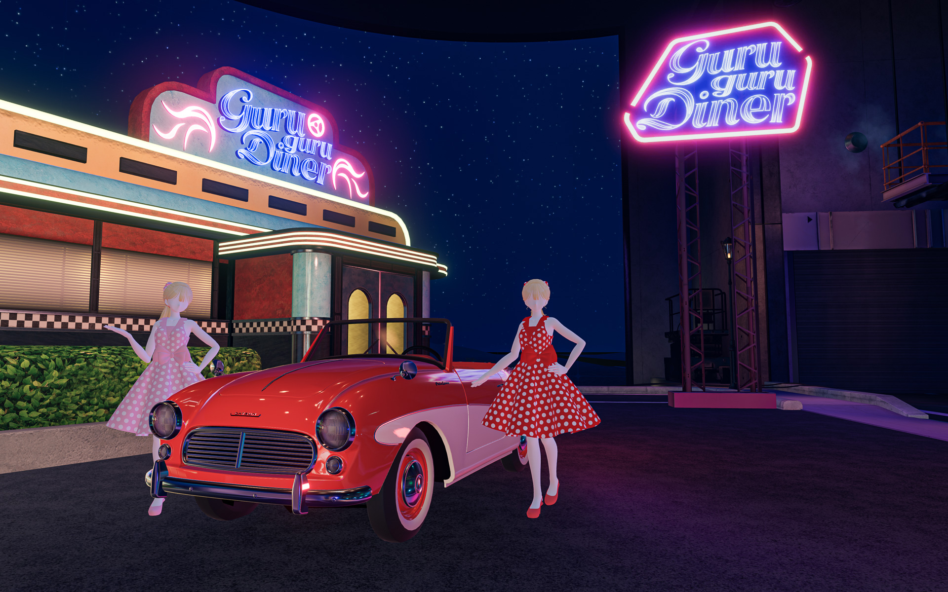 1960年当時のアメリカの雰囲気を再現したスタジオ3