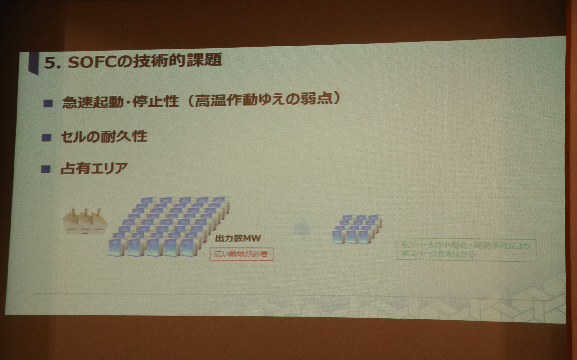 SOFCの技術的課題