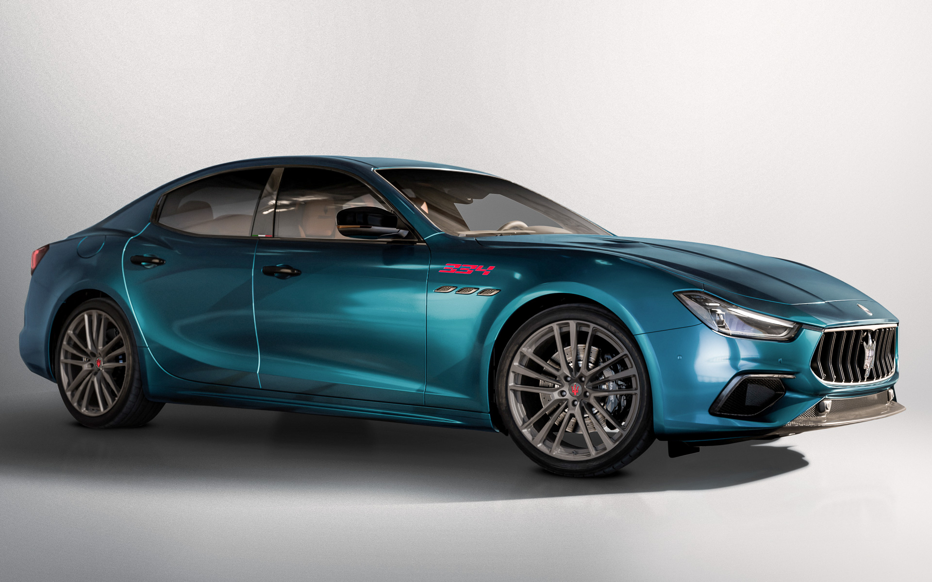 ギブリ 334ウルティマ。ボディカラーは「ペルシャ・ブルー」のみの設定