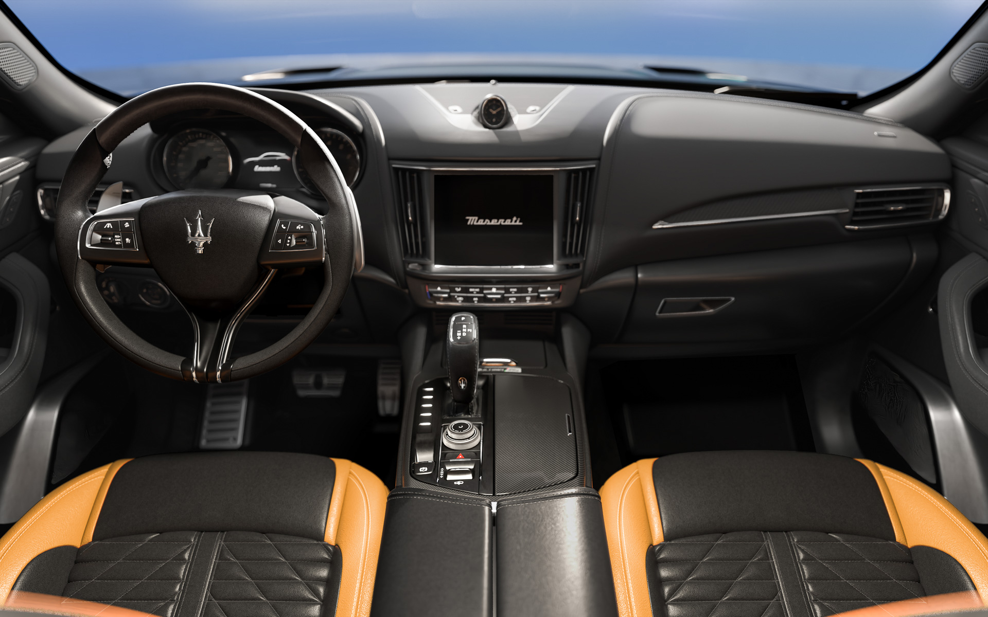 内装はペール・テラコッタレザーを採用