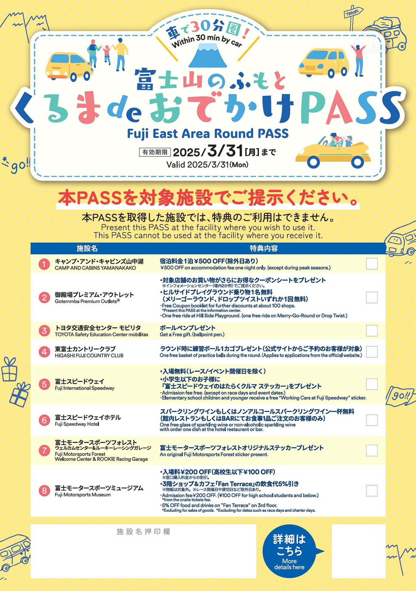 くるま de おでかけ PASS