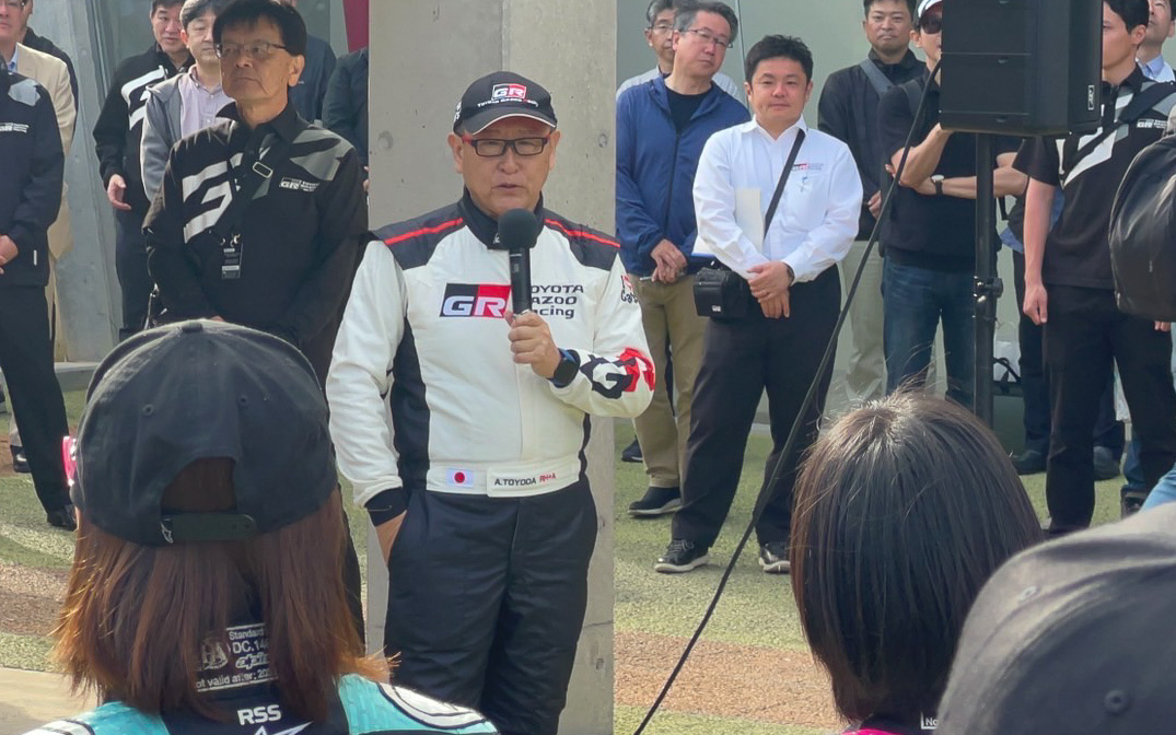 エントラントを代表してトヨタ自動車 代表取締役会長 豊田章男氏があいさつ