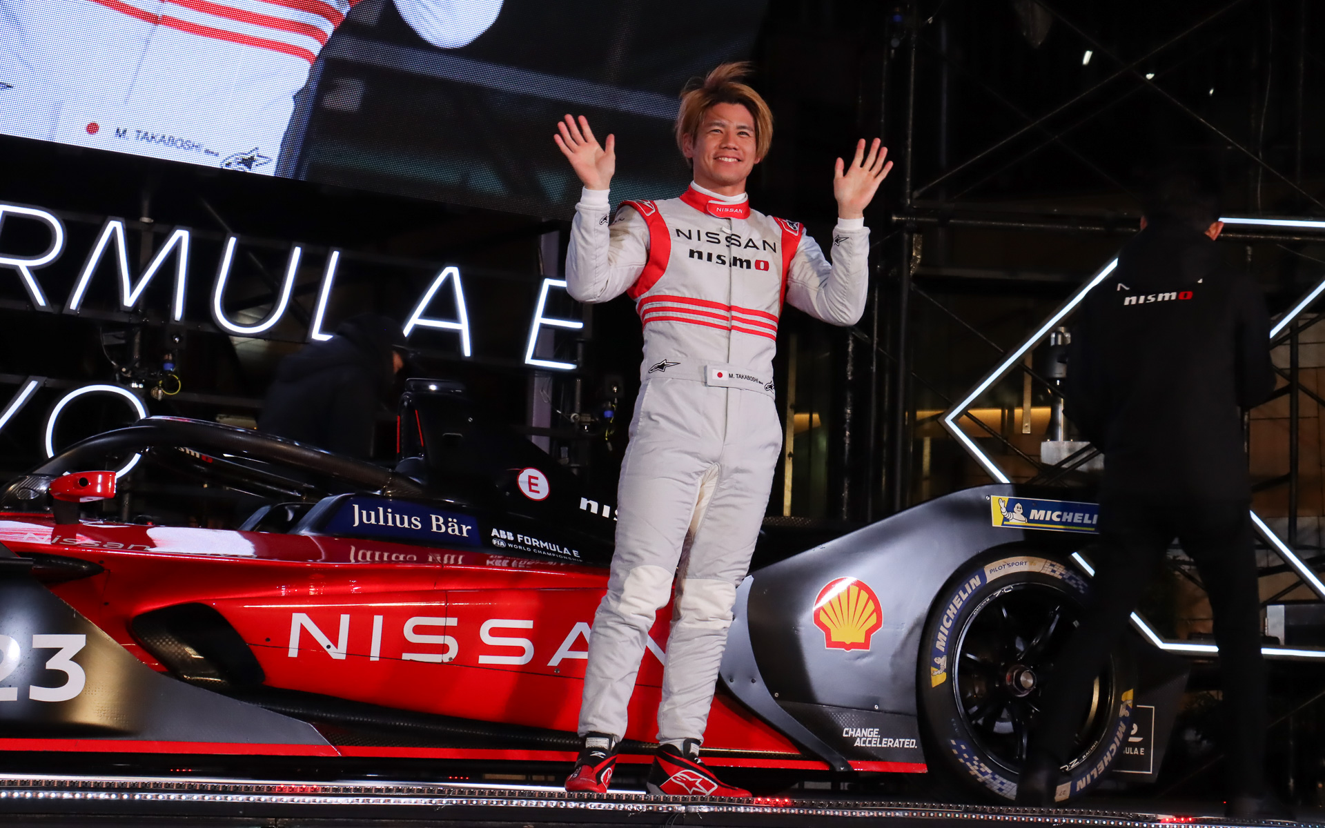 「Nissan Formula E Gen 2」のドライビングは高星明誠選手が担当