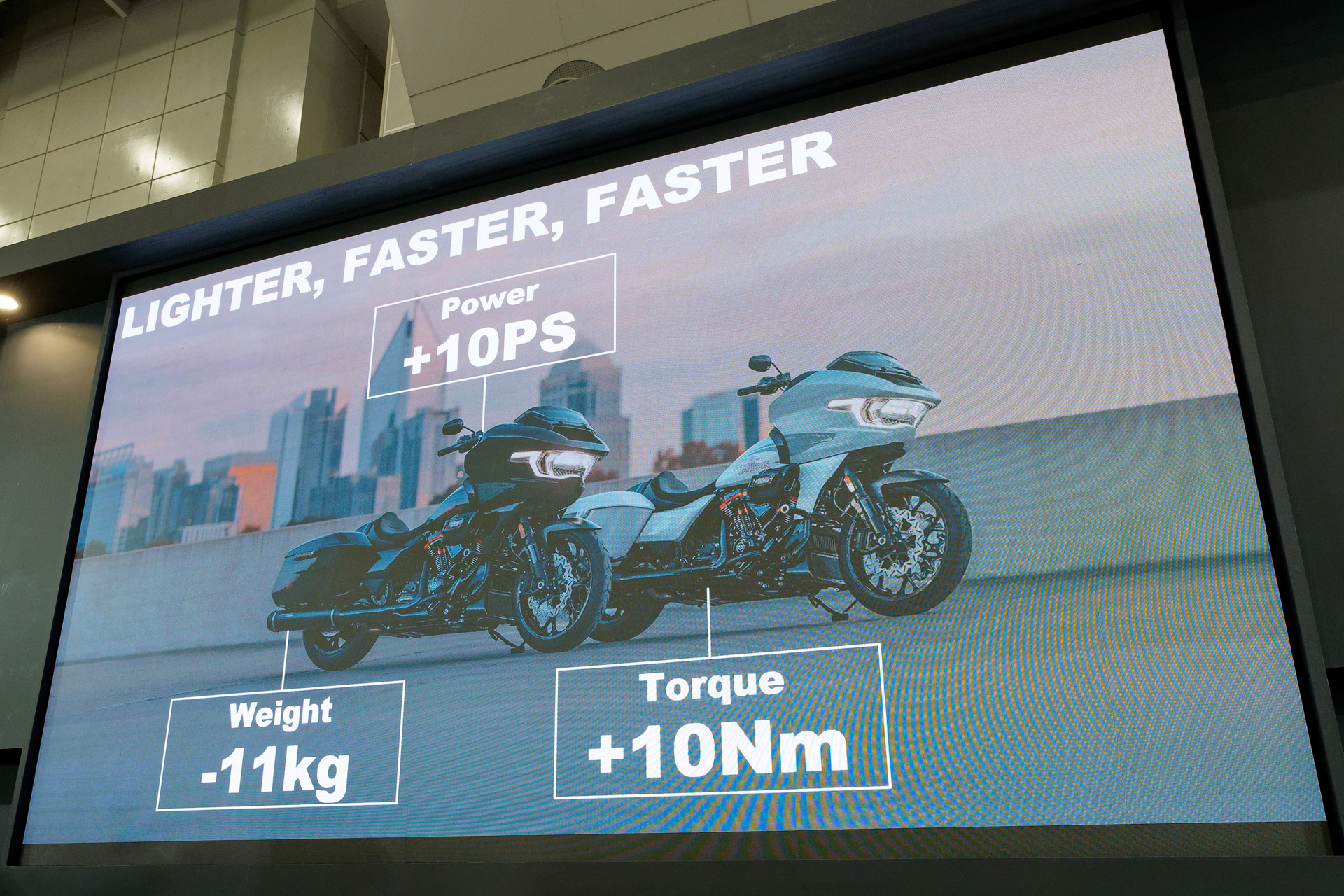 特別なチューニングで出力、トルクをアップしたエンジン