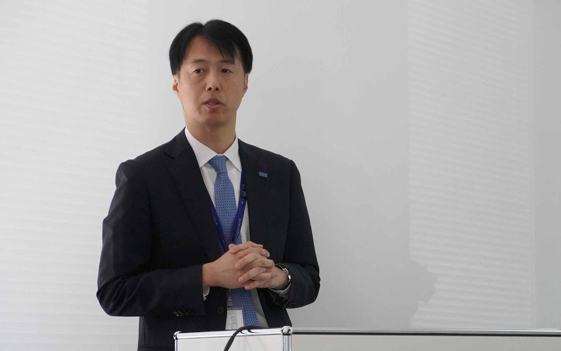 ChatGPT搭載について説明するStellantisジャパン株式会社 プロダクトマーケティング部 プロダクトマネージャーDSの田村明広氏