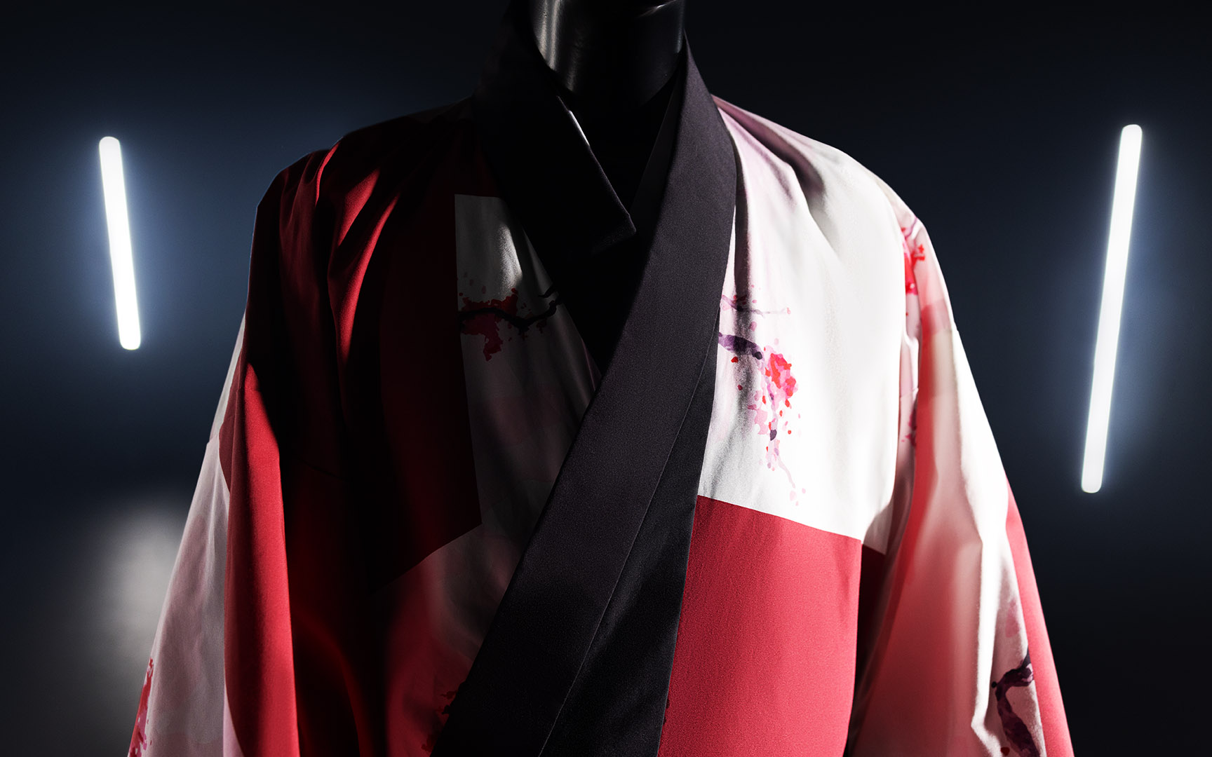 手作業で制作された着物は東京大会のレース当日に会場で展示される