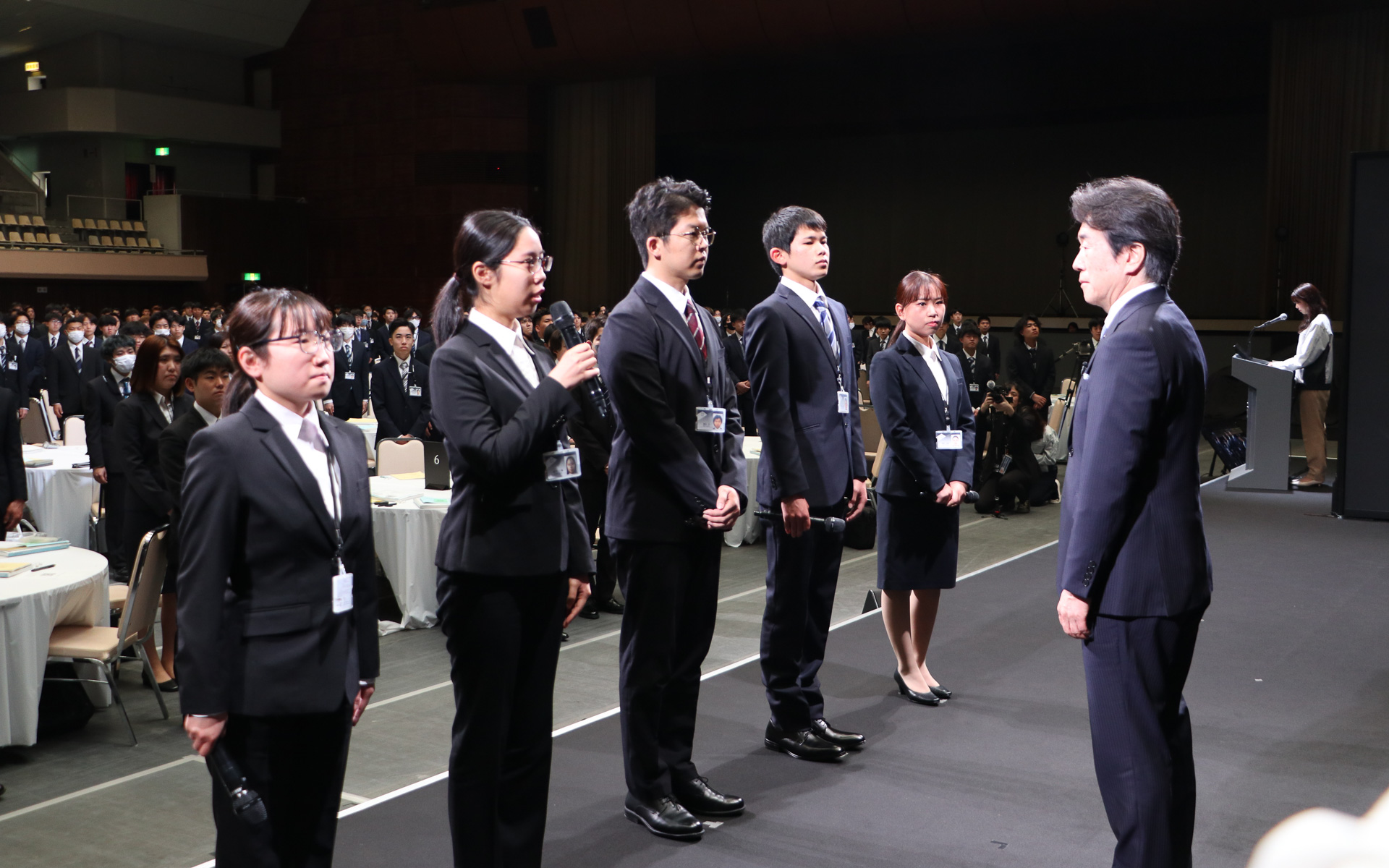 新入社員による決意表明