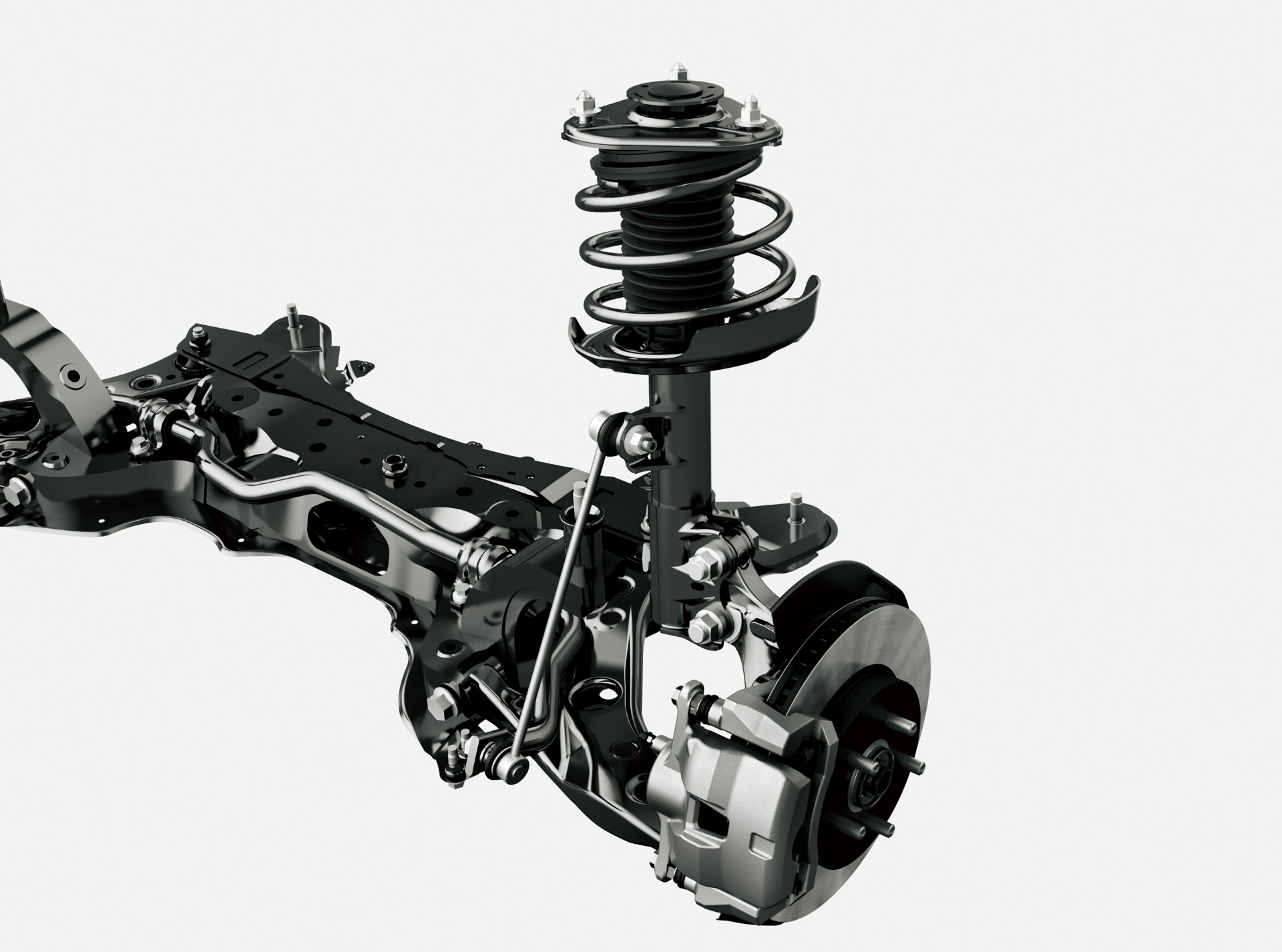 2WD車に採用される専用チューニングサスペンション