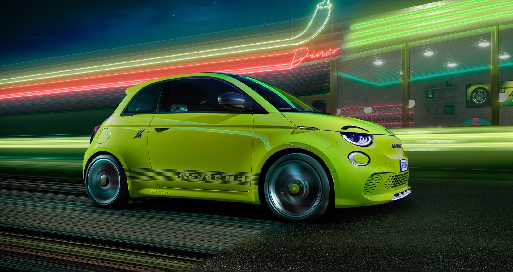 アバルトのバッテリEVモデル「500e」