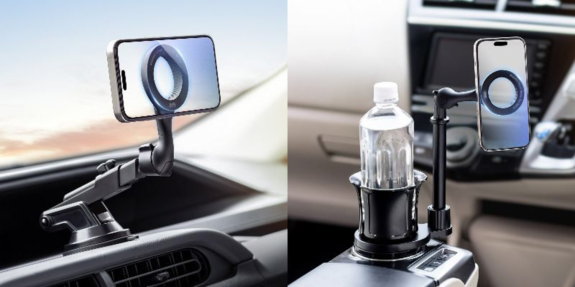 MagSafe対応の車載ホルダー使用イメージ