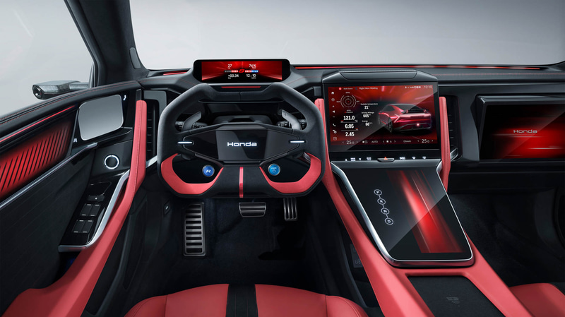 ホンダ、中国市場へ投入する新型EV「烨シリーズ」世界初公開 第1弾「烨P7」「烨S7」は2024年末発売予定 - Car Watch