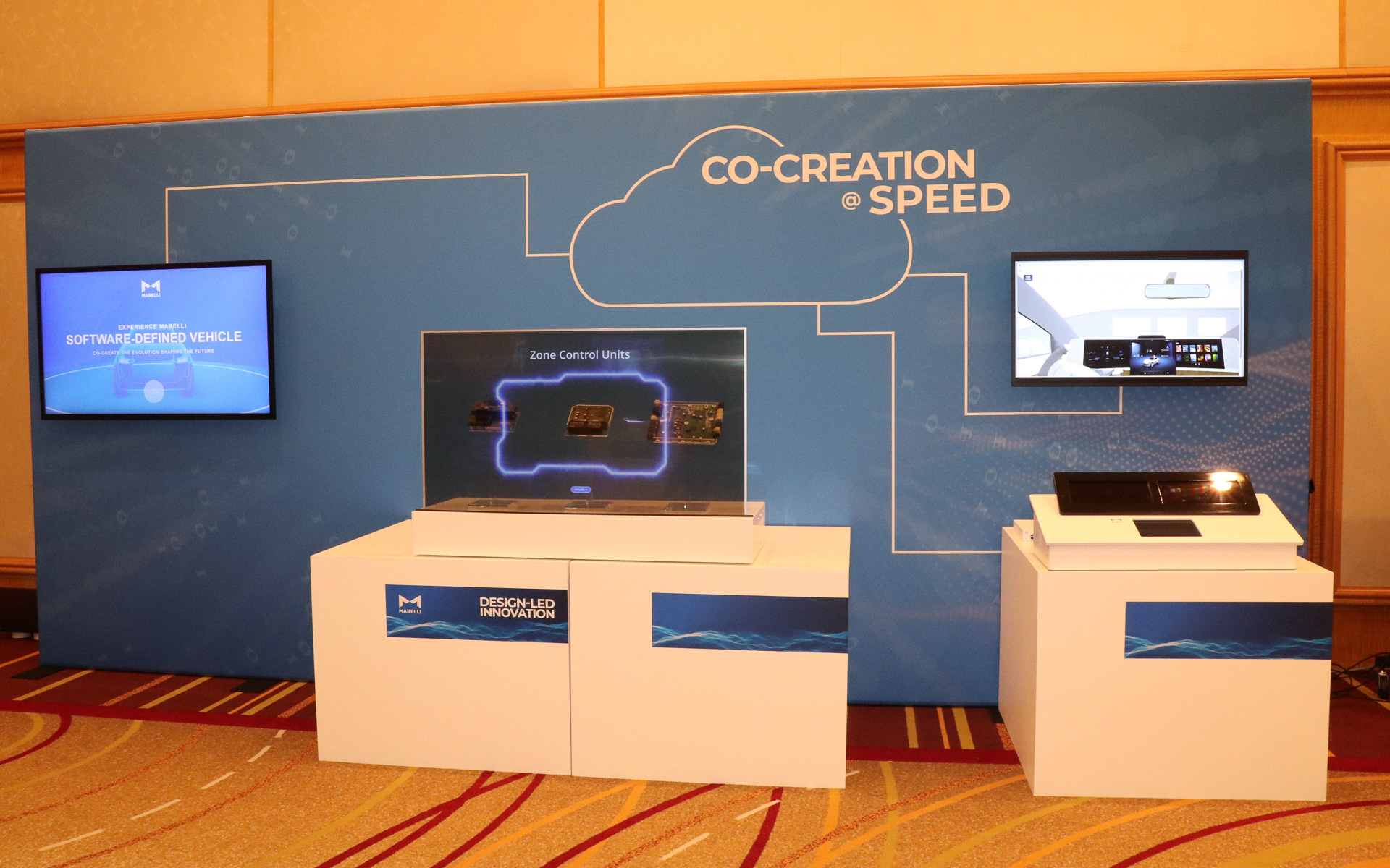 Co-creation＠Speedについての展示スペース