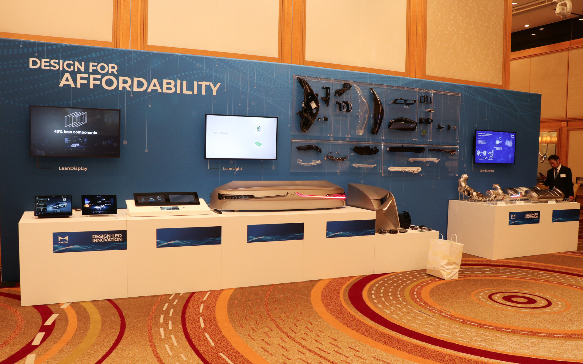 Design for Affordabilityについての展示スペース