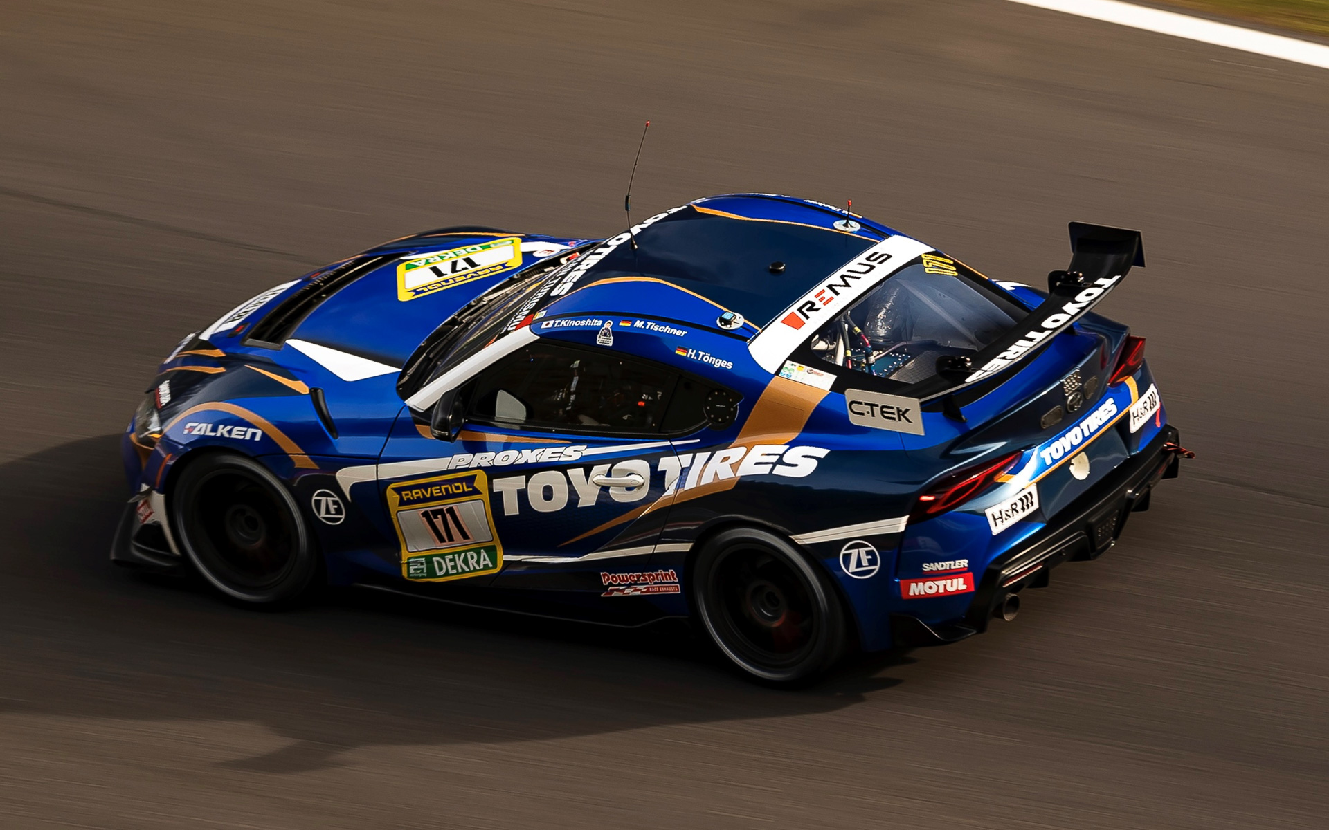 トーヨータイヤの参戦マシン「TOYOTA GR Supra GT4 EVO」