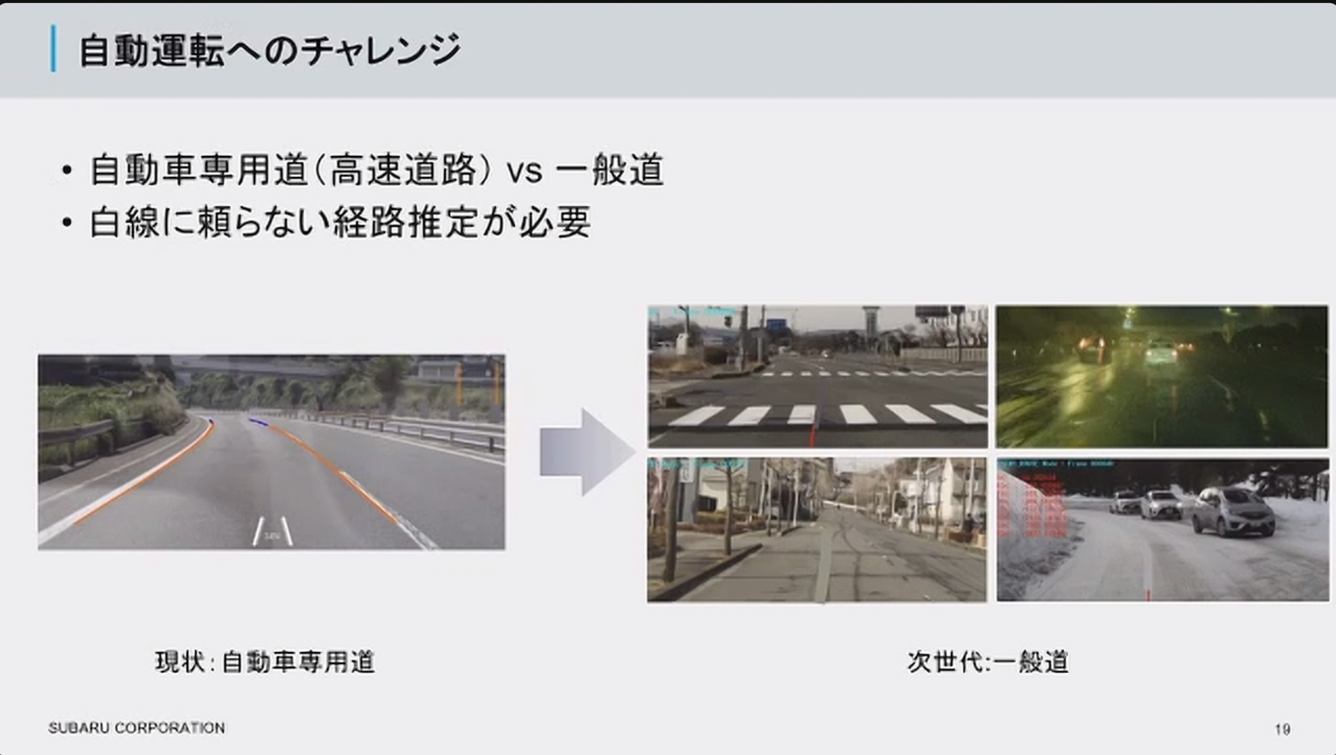 白線が曖昧な一般道での自動運転を目指したSUBARU Labの取り組み事例