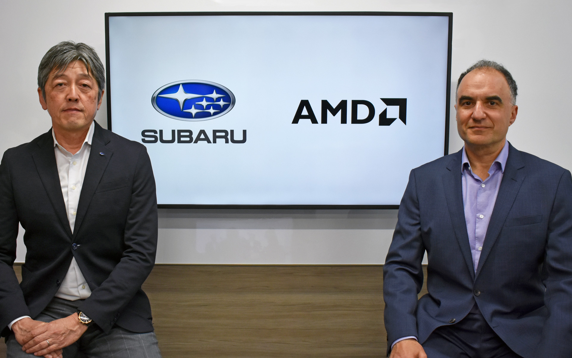 株式会社SUBARU 執行役員CDCO 柴田英司氏とAMD　Corporate Vice President of AI Product Managementのラミン・ローン（Ramine Roane）氏