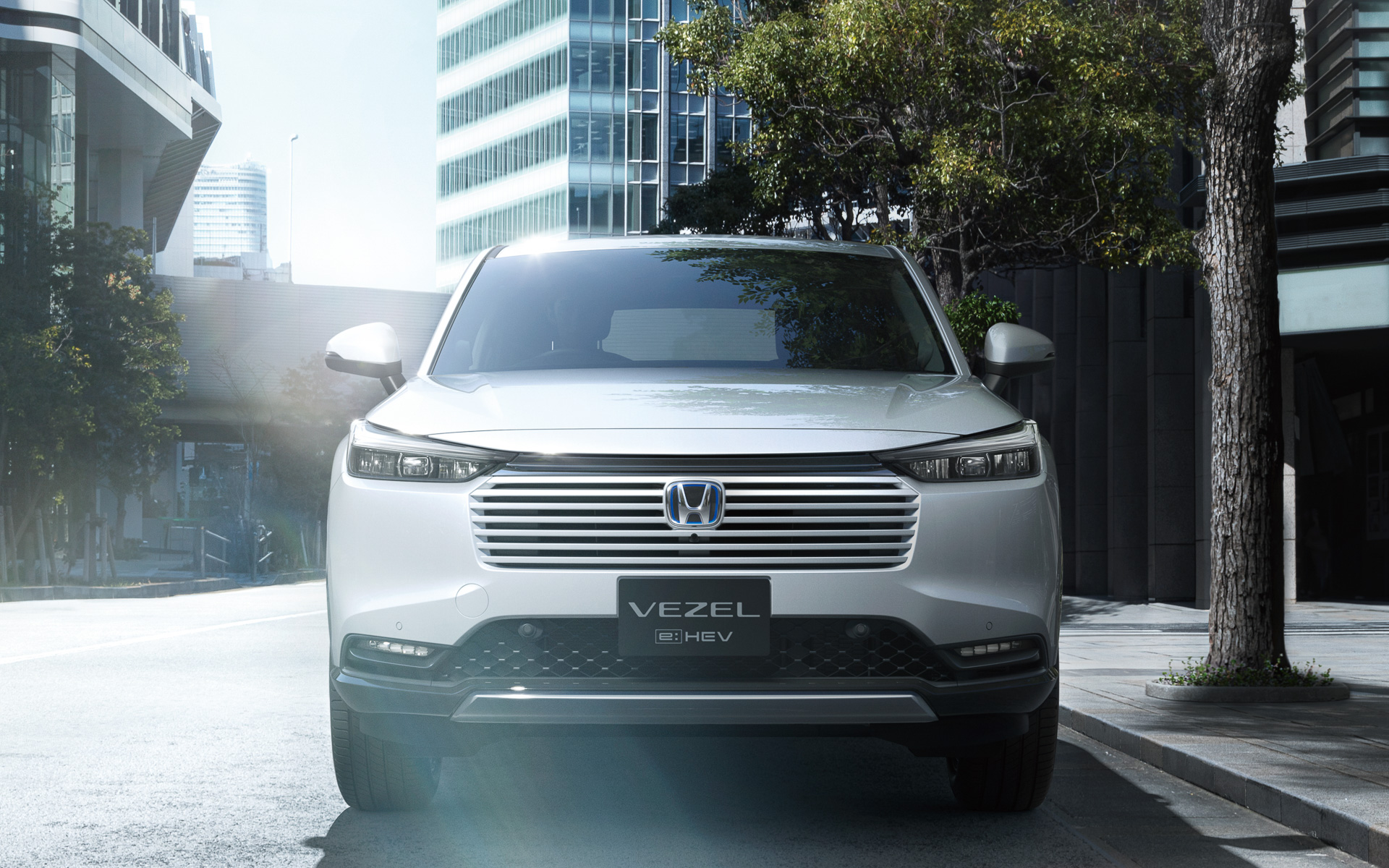 フロントグリル、フロントバンパーの形状を変更した