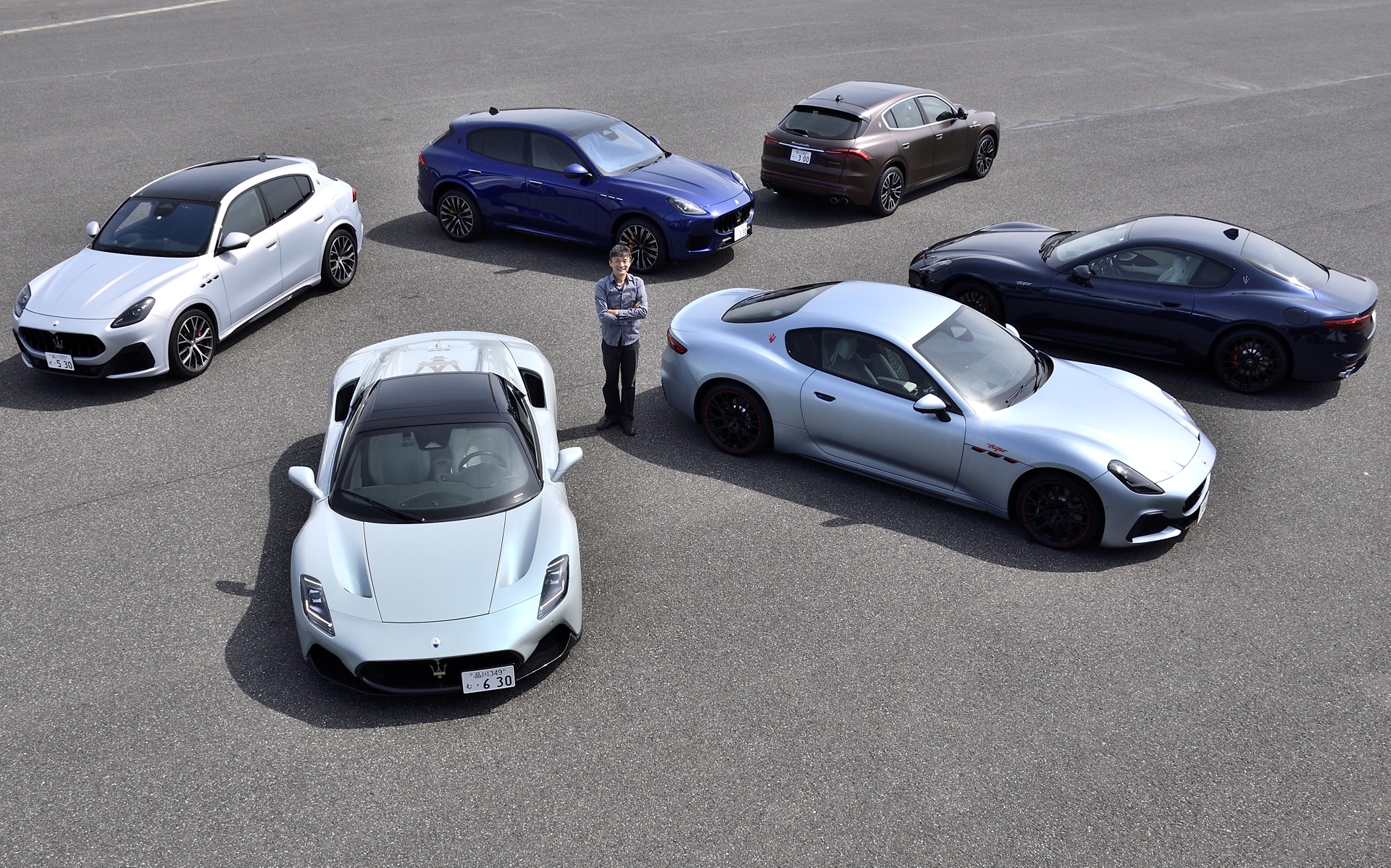 マセラティ内製の最新V6エンジン「ネットゥーノ」搭載モデルが袖ヶ浦フォレストレースウェイに集結