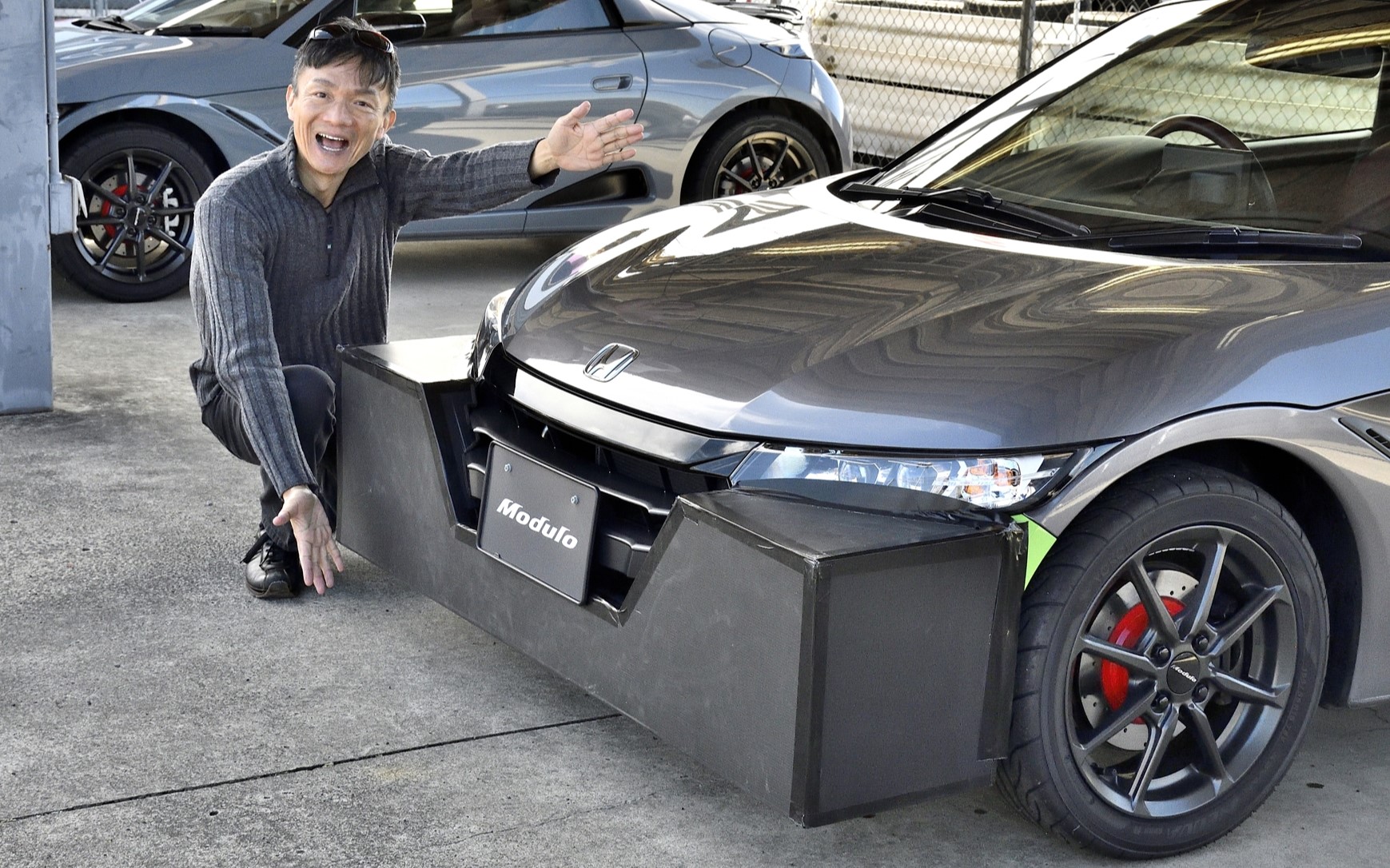 ホンダアクセスがエアロ開発に使用している「ぬりかべ」と呼ばれるアイテムを装着したS660 Modulo Xに乗ってみた