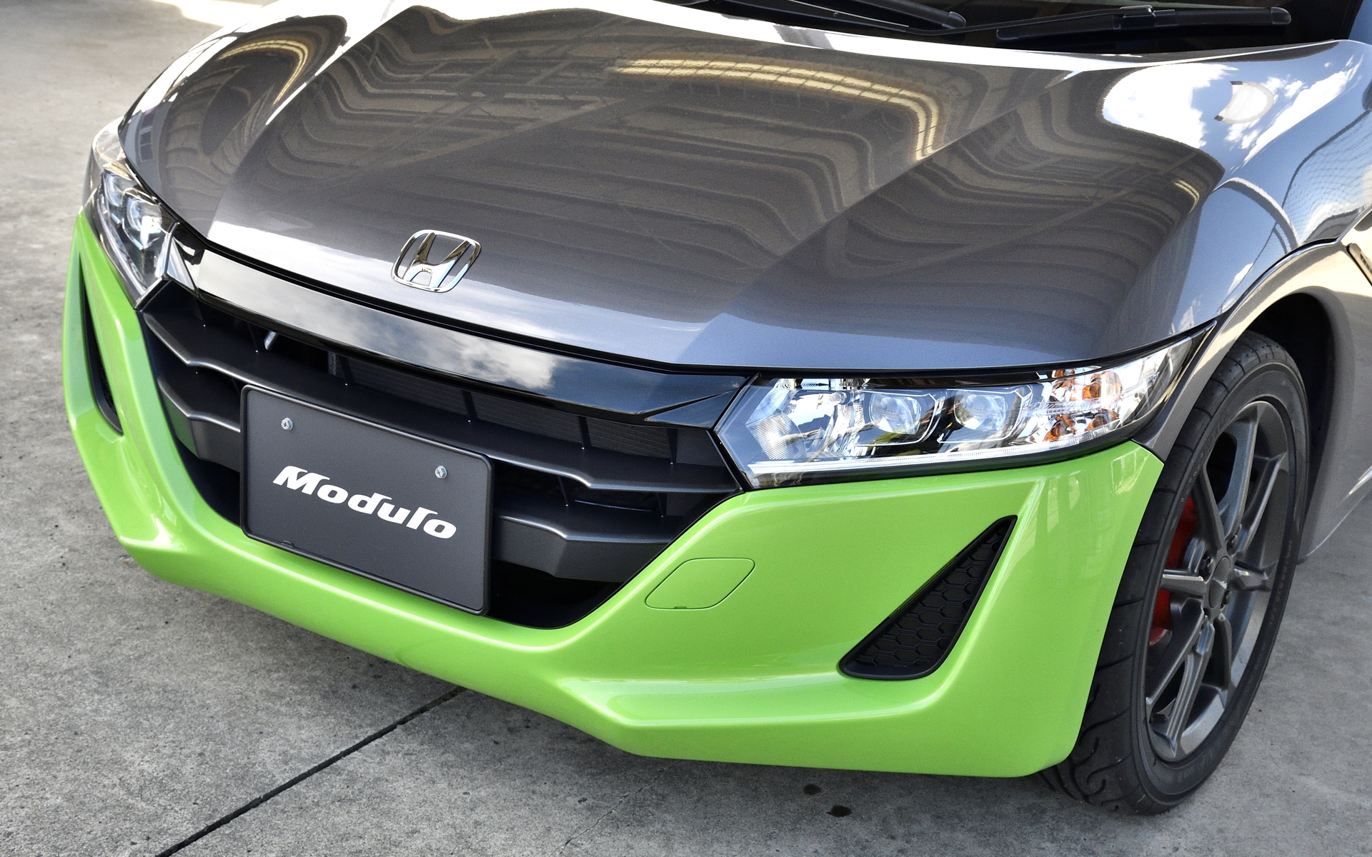 S660 Modulo Xをフロントバンパーだけノーマルに交換した状態