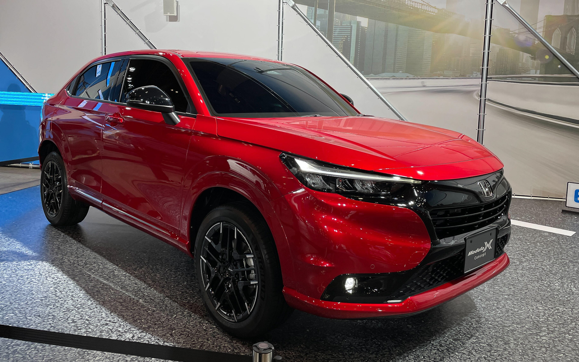 2022年の東京オートサロンに展示した開発中の「ヴェゼル e：HEV Modulo X Concept」