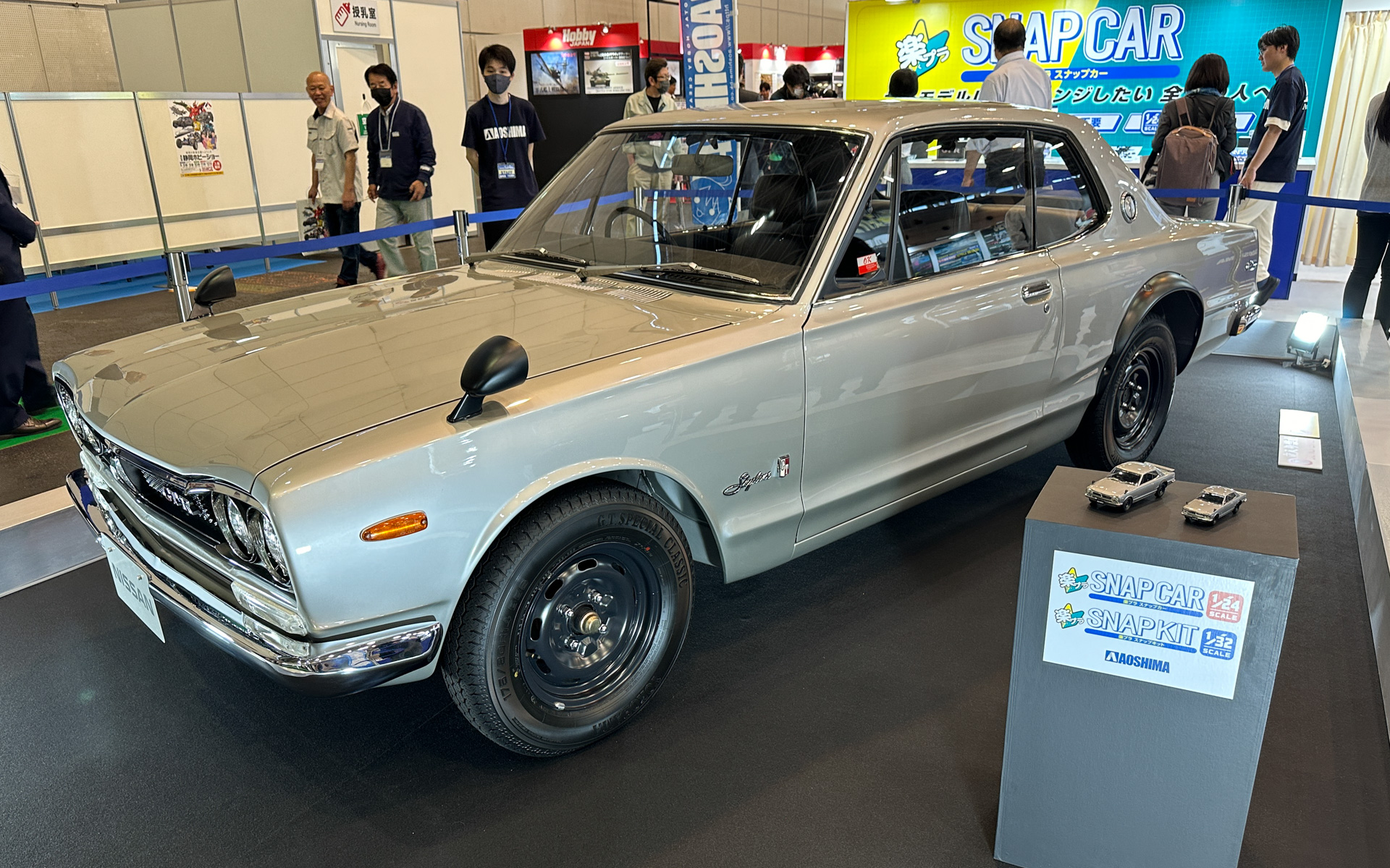 実車の“ハコスカ”「スカイライン GT-R」を展示