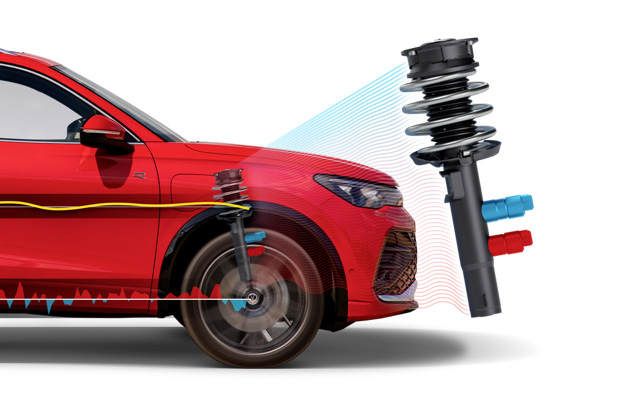 電子制御式のアダプティブダンパーの機構が従来の1バルブ式から2バルブ式に変更された