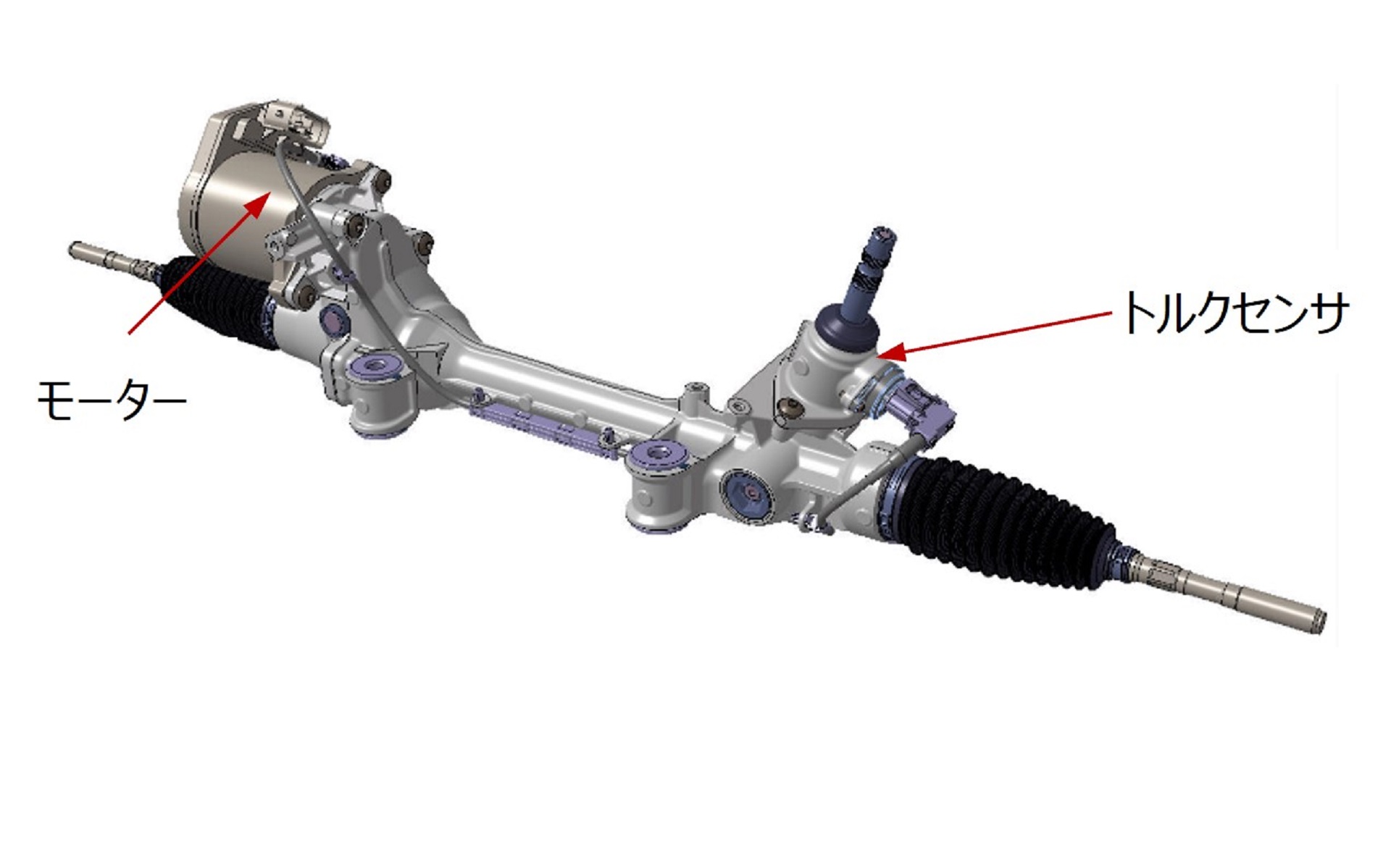 第2世代ラックパラレル式電動パワーステアリング（RP-EPS）
