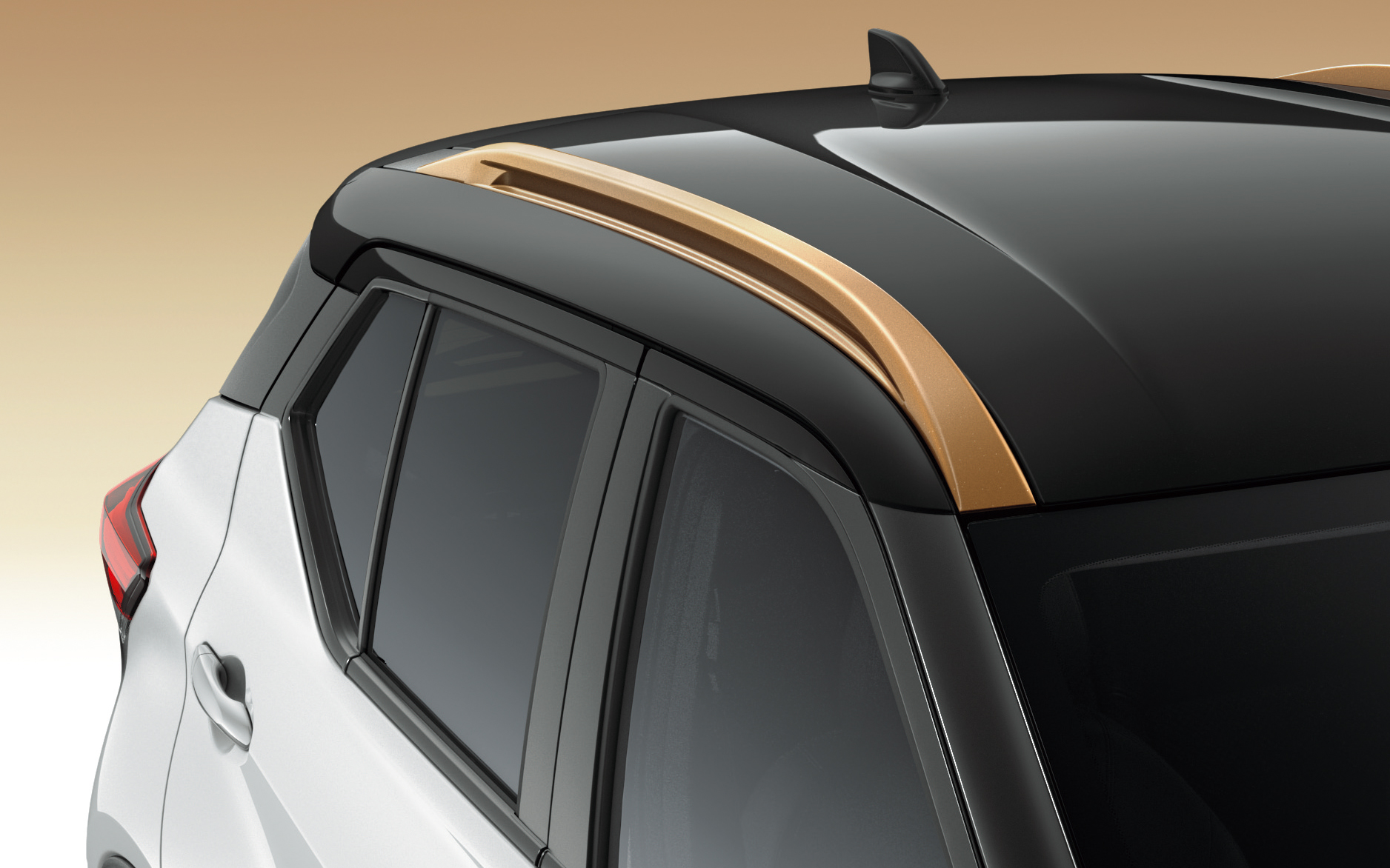 電動車を象徴するカッパー色をアクセントカラーとしてエクステリア各所に配した90周年記念車