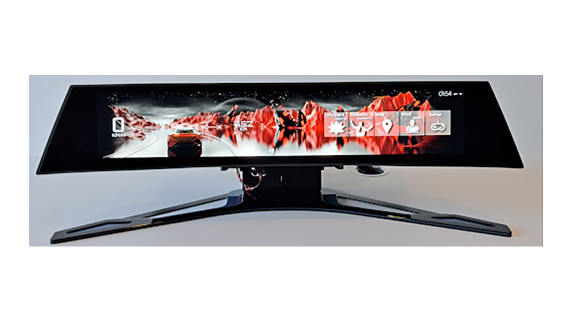 21インチ・ワイド曲面ディスプレイ