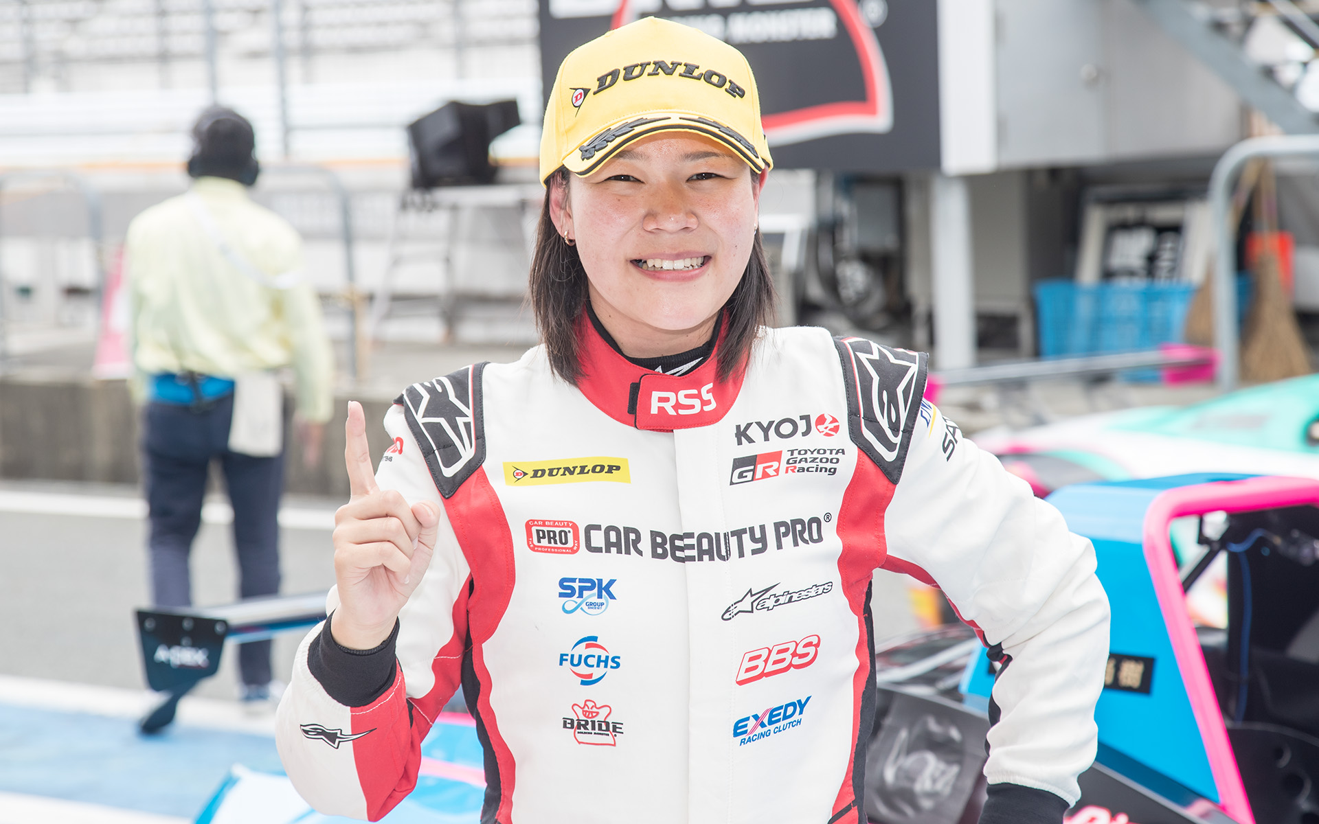 初戦を優勝で飾った114号車 Car Beauty Pro RSS VITAの翁長実希選手