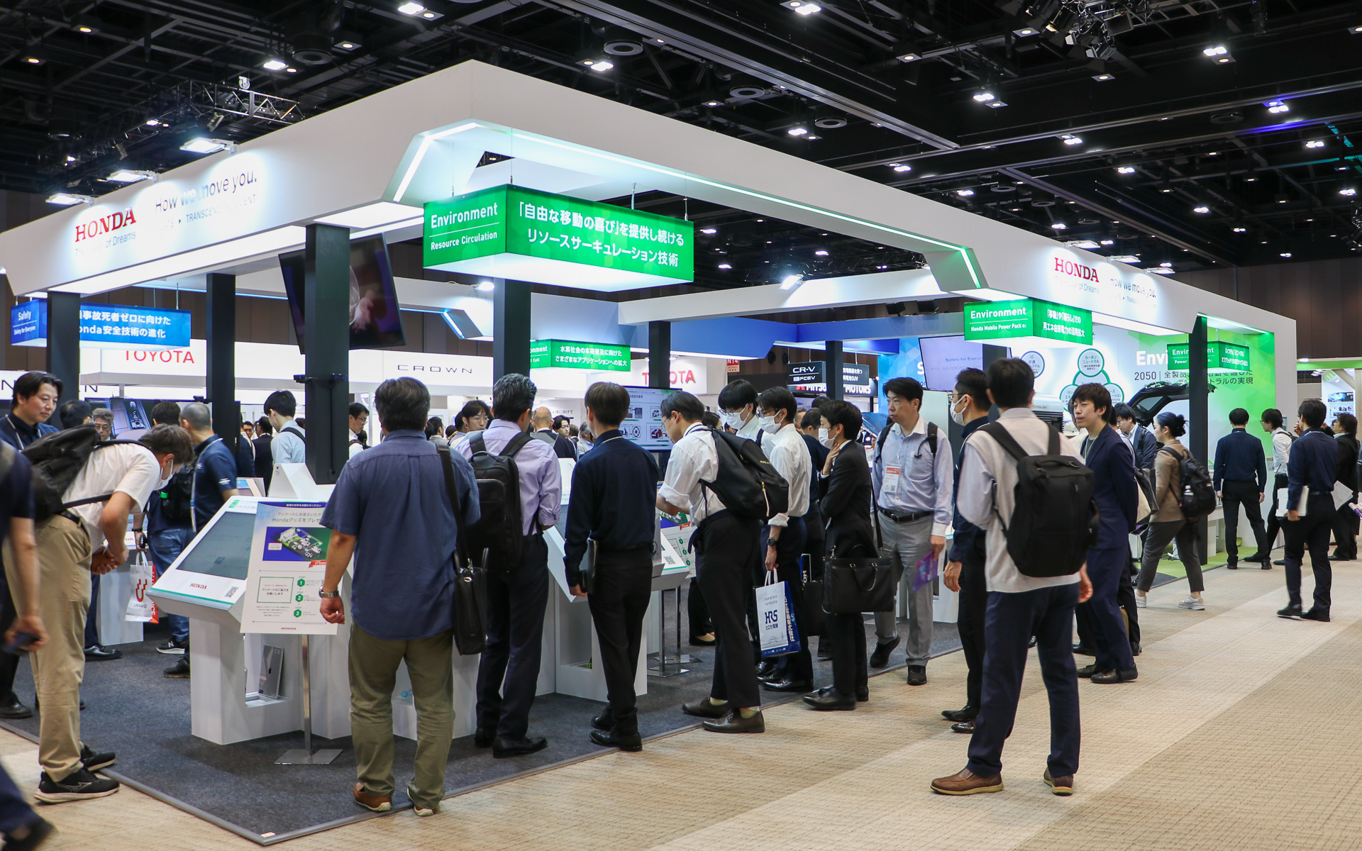 ホンダブースはノースホール（小間番号N15）