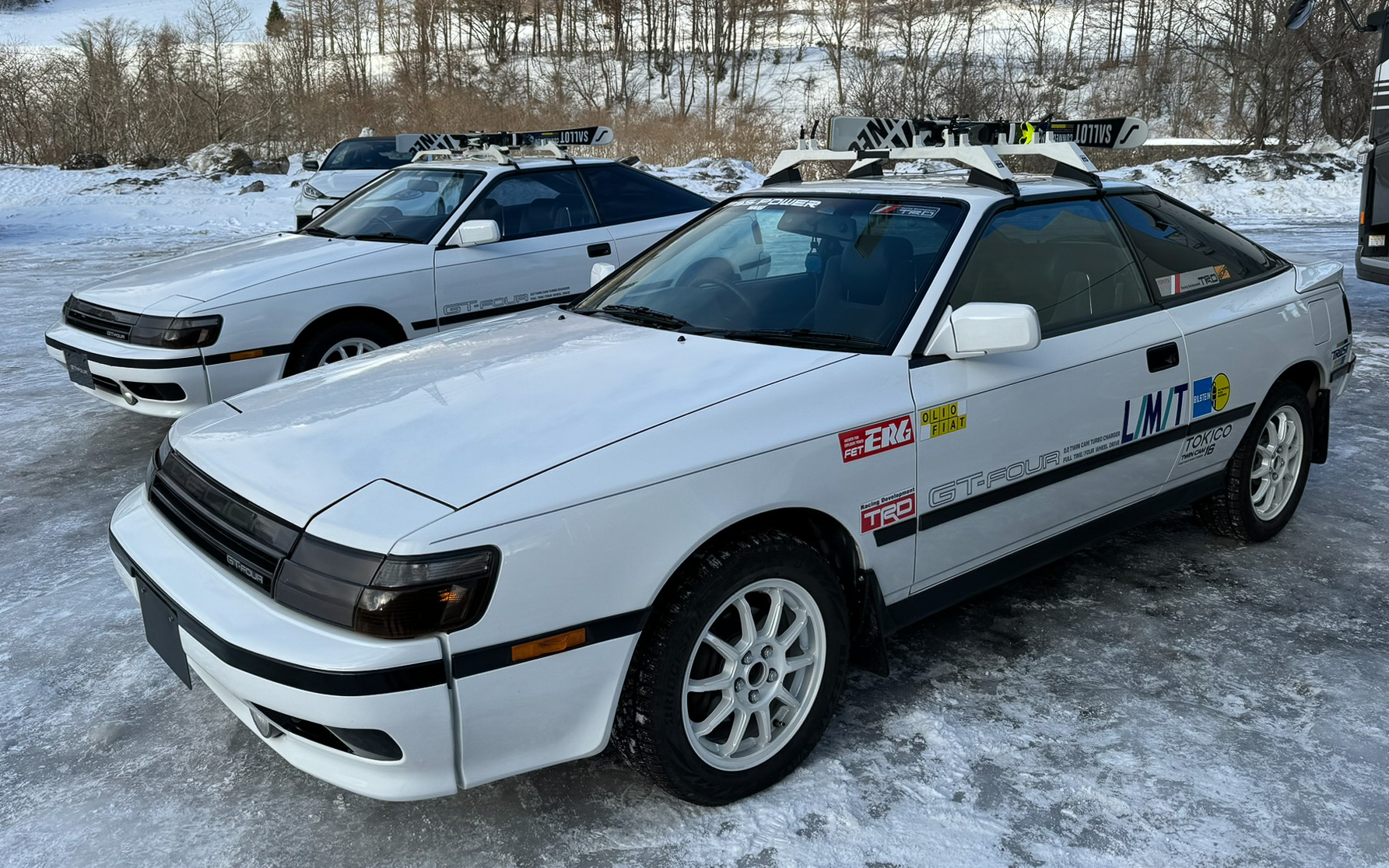 苗場スキー場のTOYOTA GAZOO Racing雪上試乗会で展示されていたセリカ　なぜ？