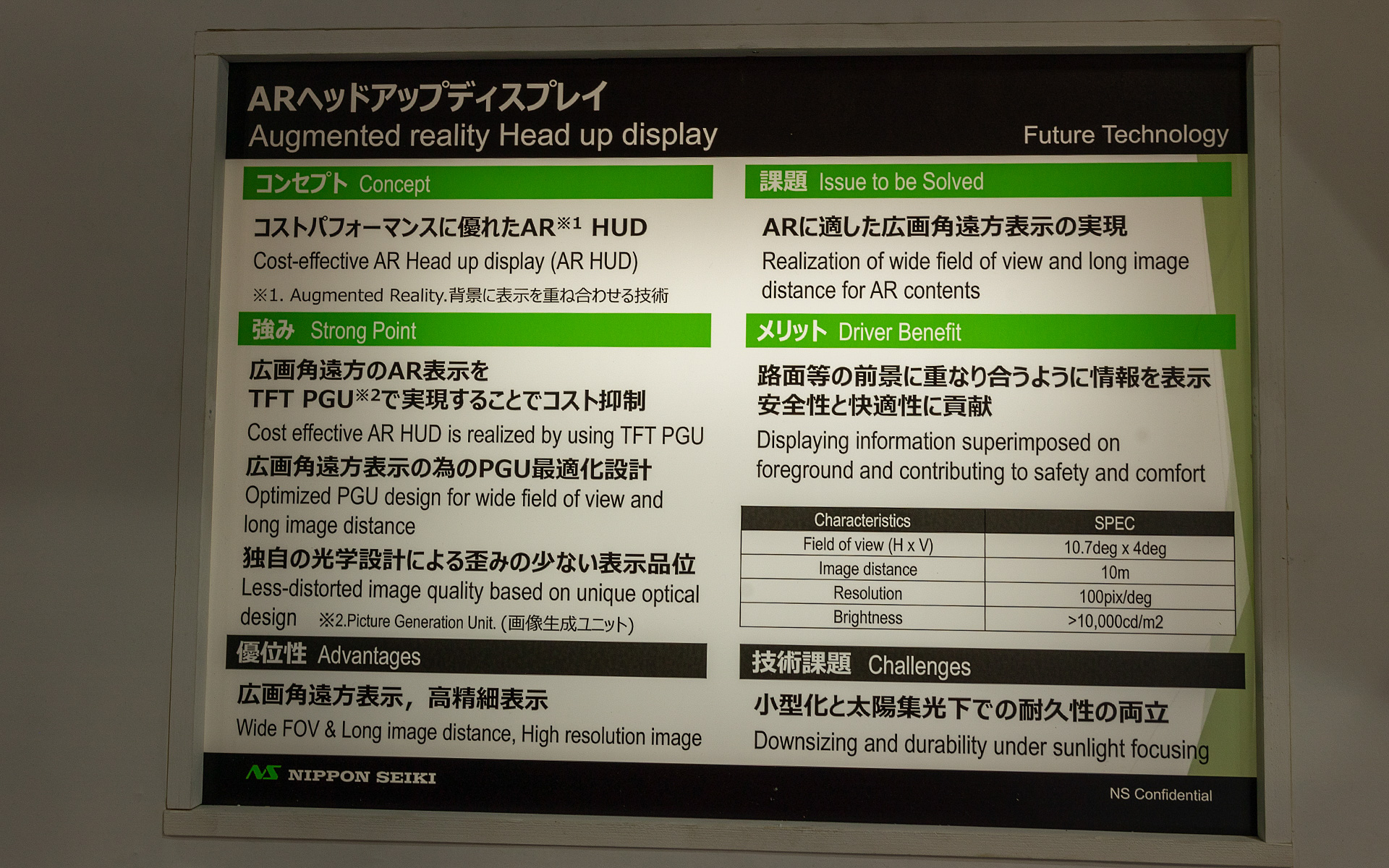 ARヘッドアップディスプレイについて