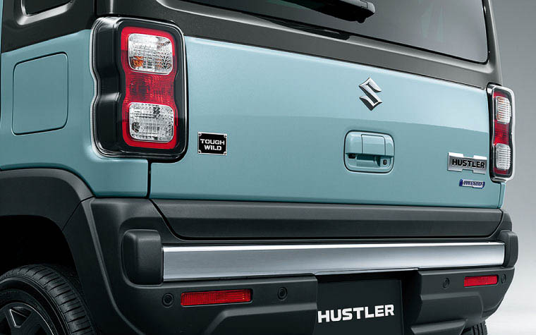 専用アイテムを装着するリアまわり