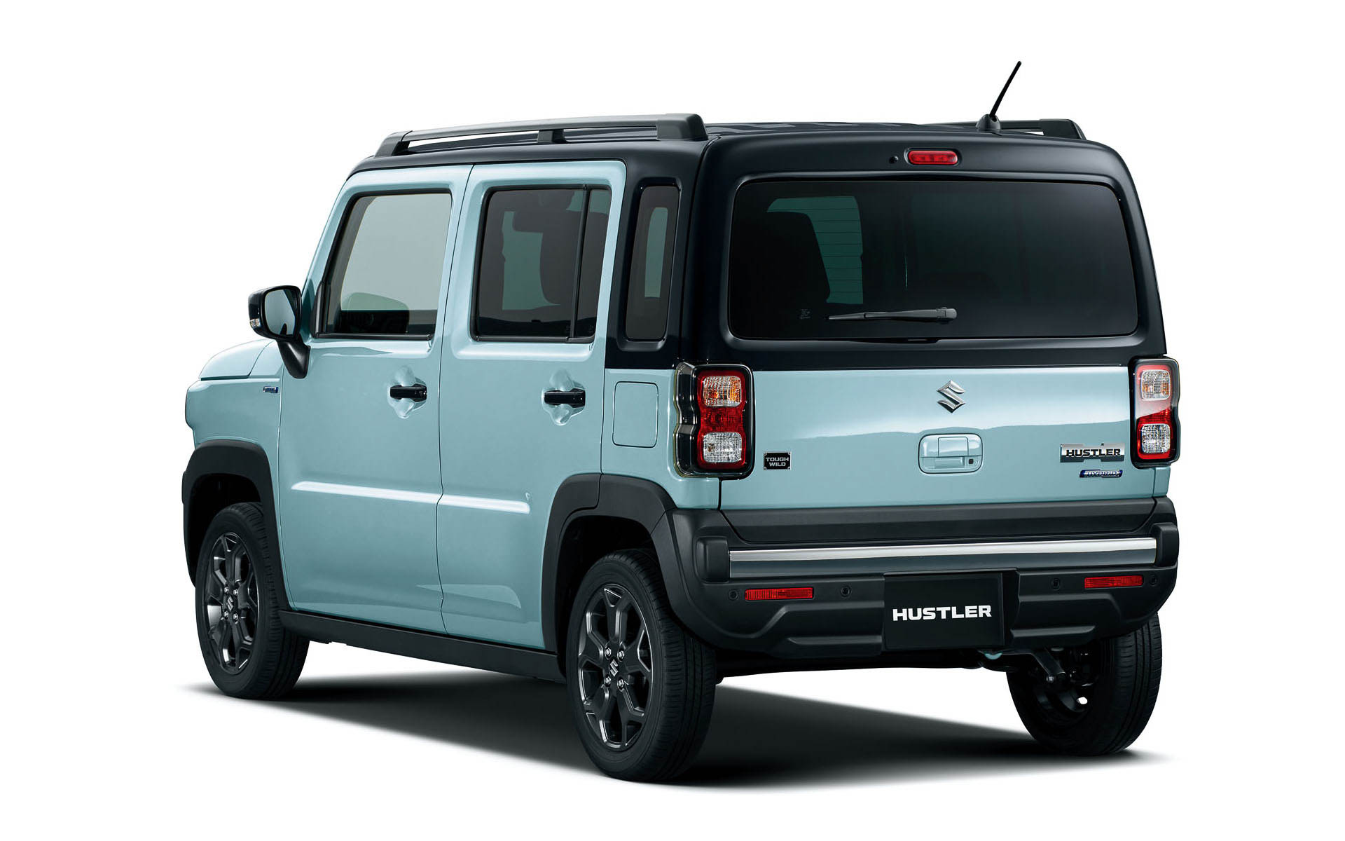 ハスラー タフワイルド オフブルーメタリック ブラック2トーン