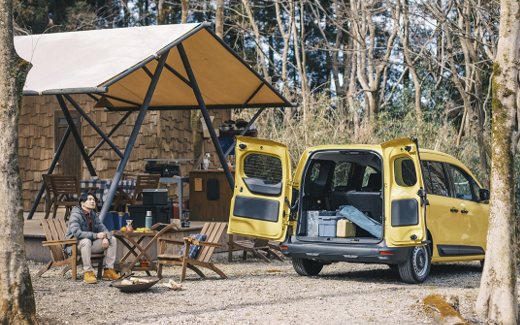 カングーを最長1年間貸与するモニターキャンペーン第2弾はキャンプ編