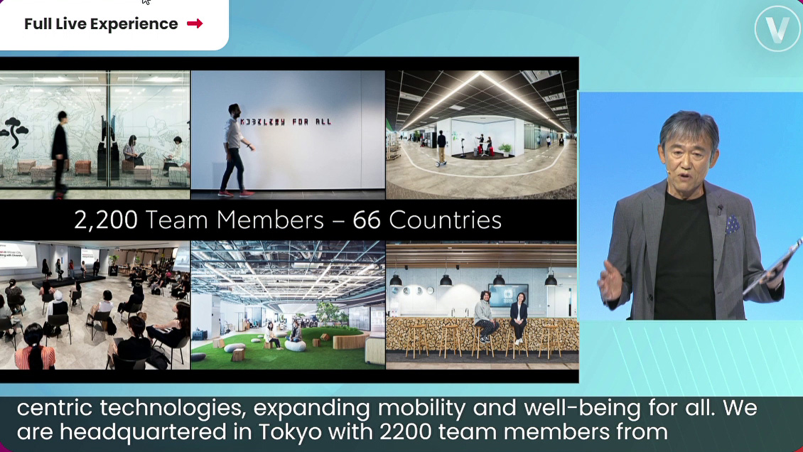 66か国、2200名の人が働くウーブン・バイ・トヨタ