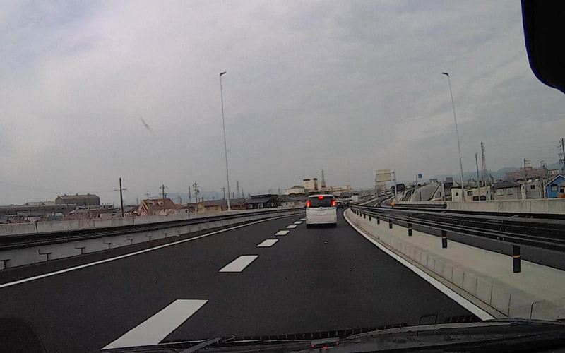 約1分で先が見えないほどの渋滞