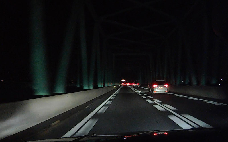 蟹江ICの手前で渋滞したので一般道へ