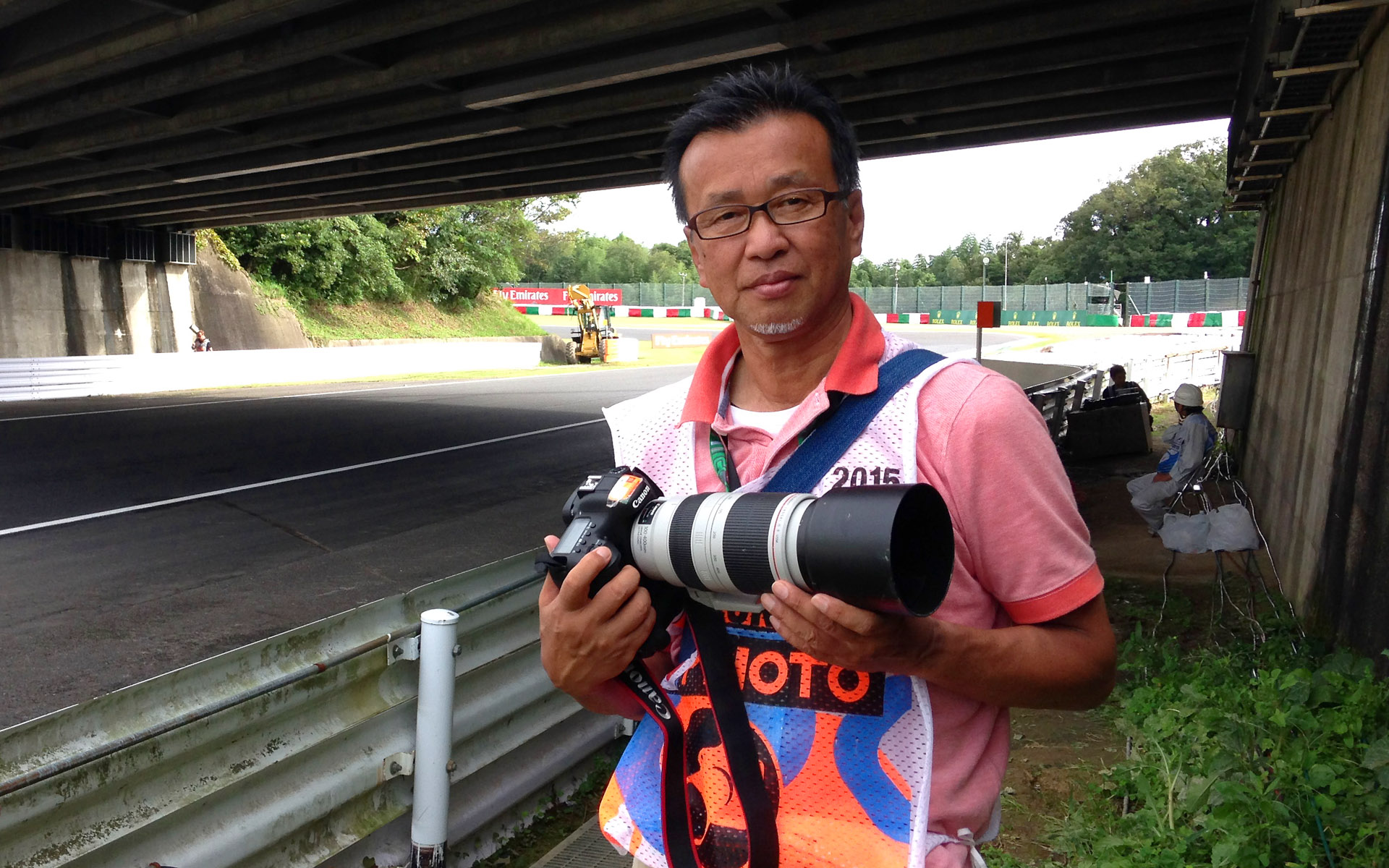 原富治雄氏、2015年のF1日本グランプリで撮影