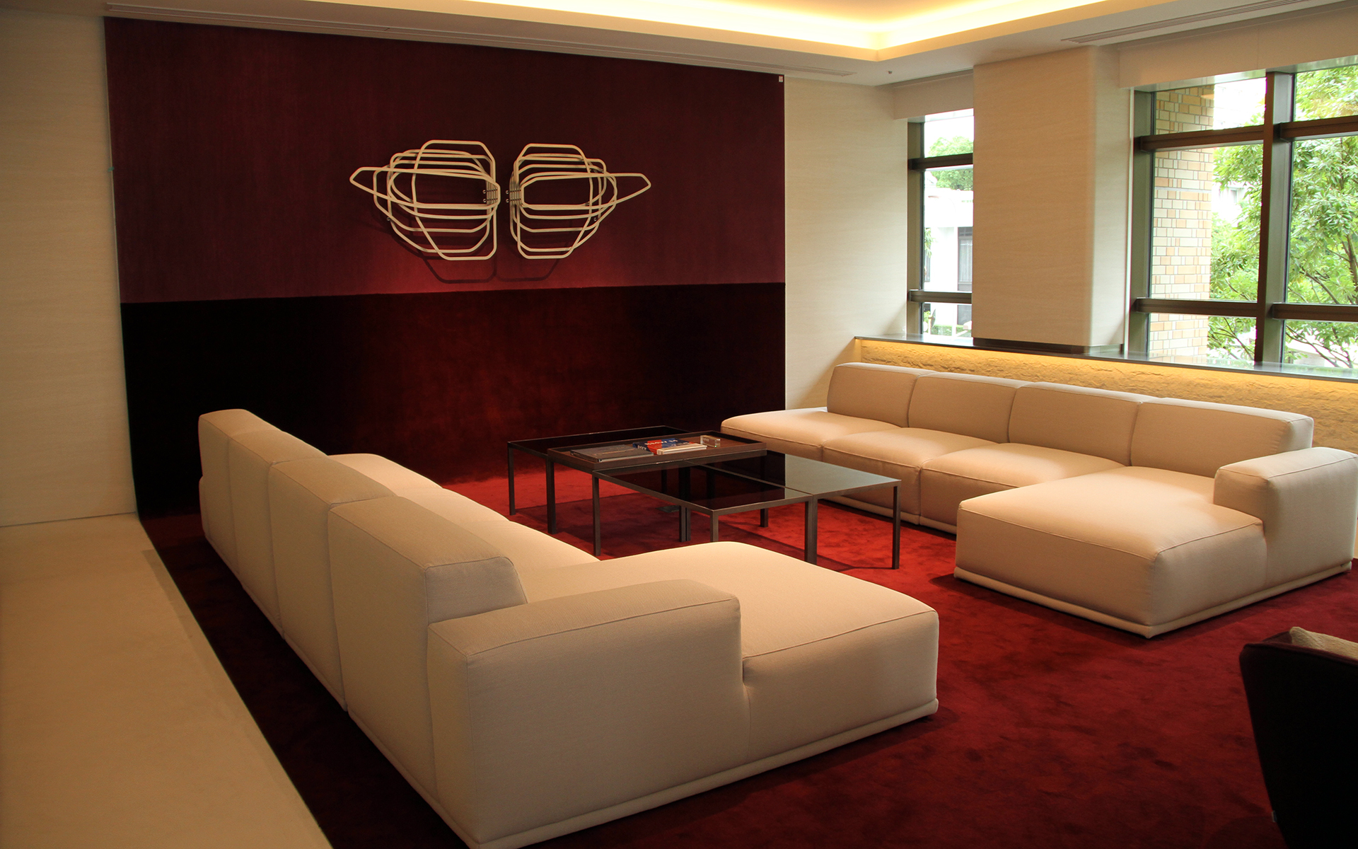 特別な顧客向けのラウンジエリア