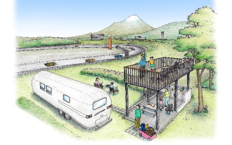 展望デッキ・アウトドアダイニング付きサイトのイメージ