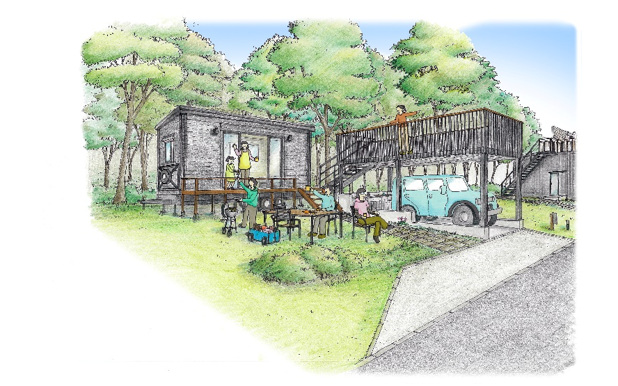 展望デッキ付きサイトのイメージ