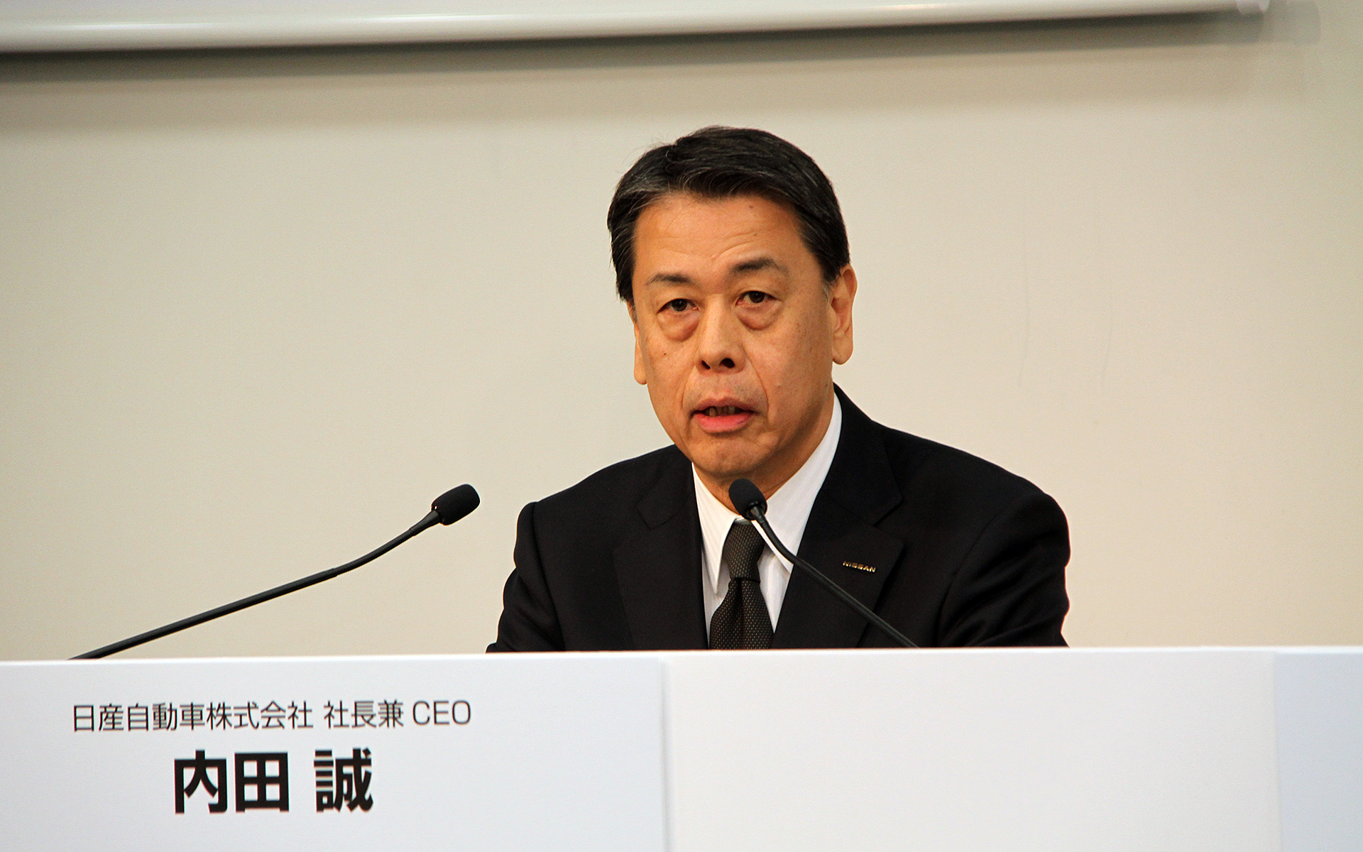 パートナーとの取引に関する説明会に出席した日産自動車株式会社 代表執行役社長 兼 CEO 内田誠氏